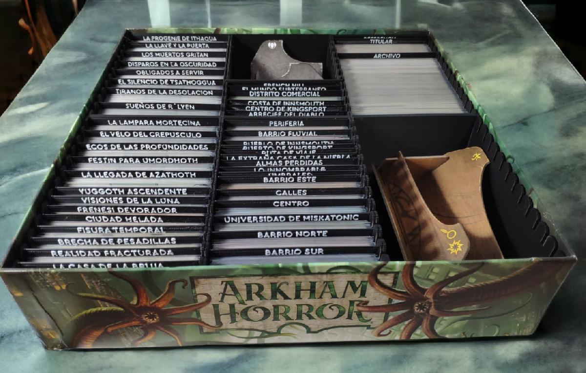 [Inserir] 2 CAIXAS Arkham Horror 3ª + Todas as Expansoes Capas Premium