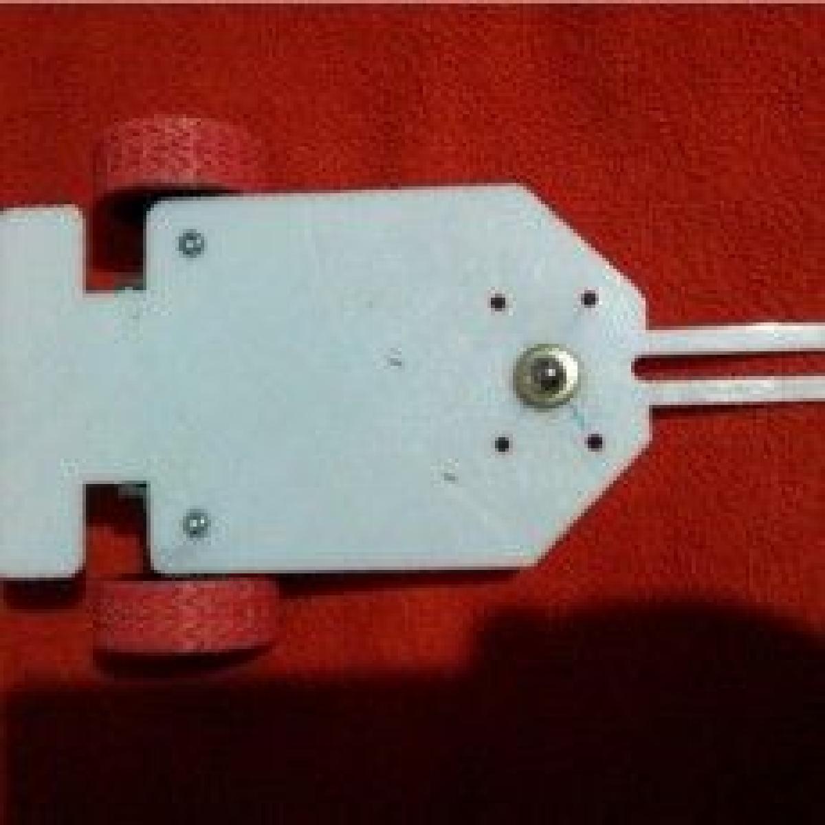 Chassis para seguidor de linha com caixa de engrenagens de motor duplo tamiya