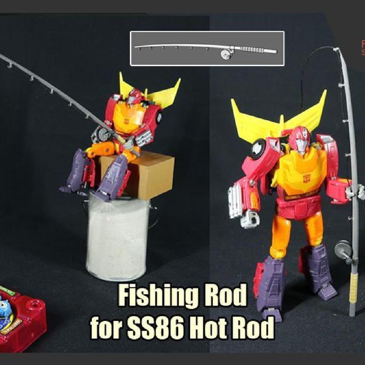 Varinha de Pesca para Transformers SS86 Hot Rod
