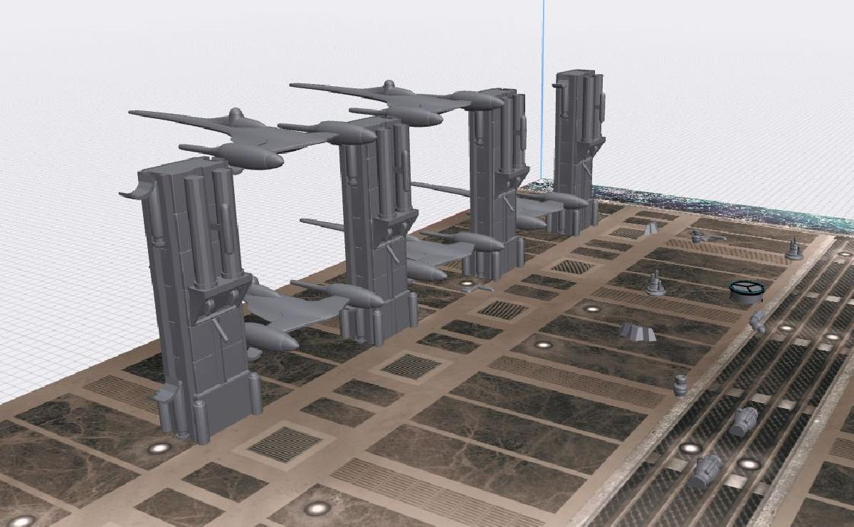 Star Wars Legion Naboo Theed muro jogos de tabuleiro