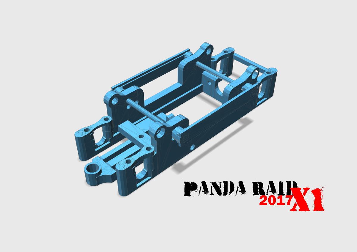 CHASSI X1 PANDA SCX RAID (MOTOR CARAMBOLA)