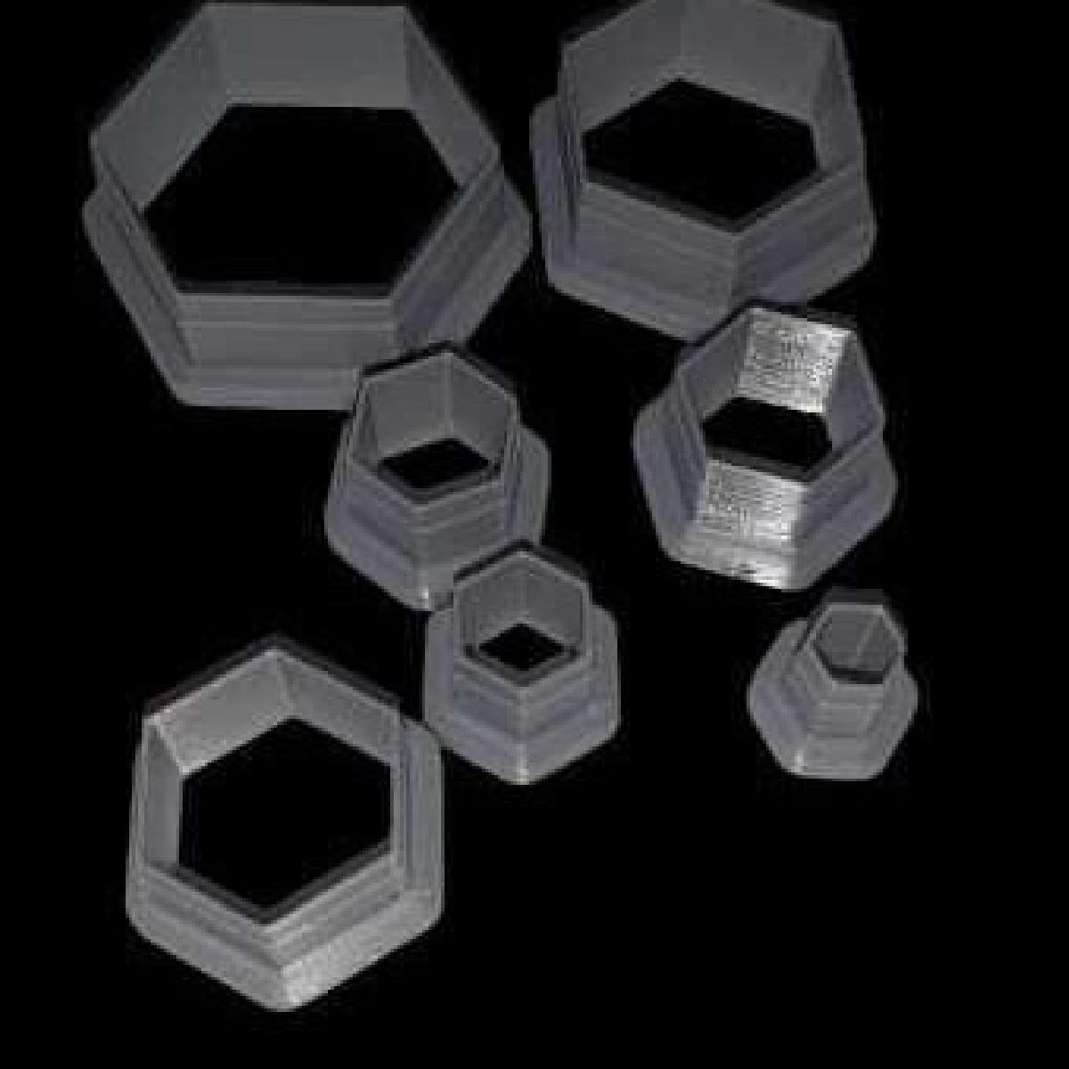 CORTADOR DE ARGILA POLIMERICO HEXAGONAL