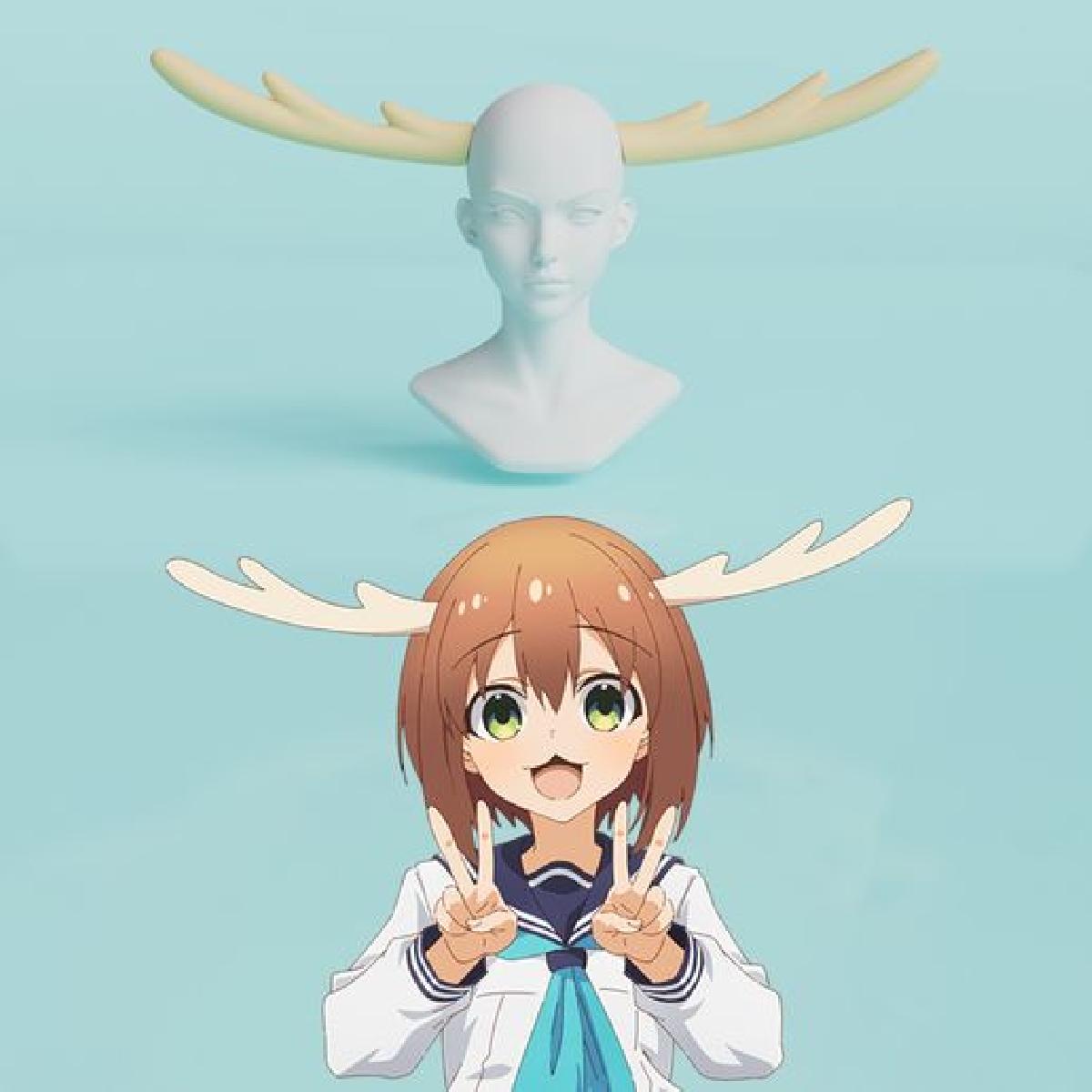 Chifres Noko Shikanoko para cosplay.