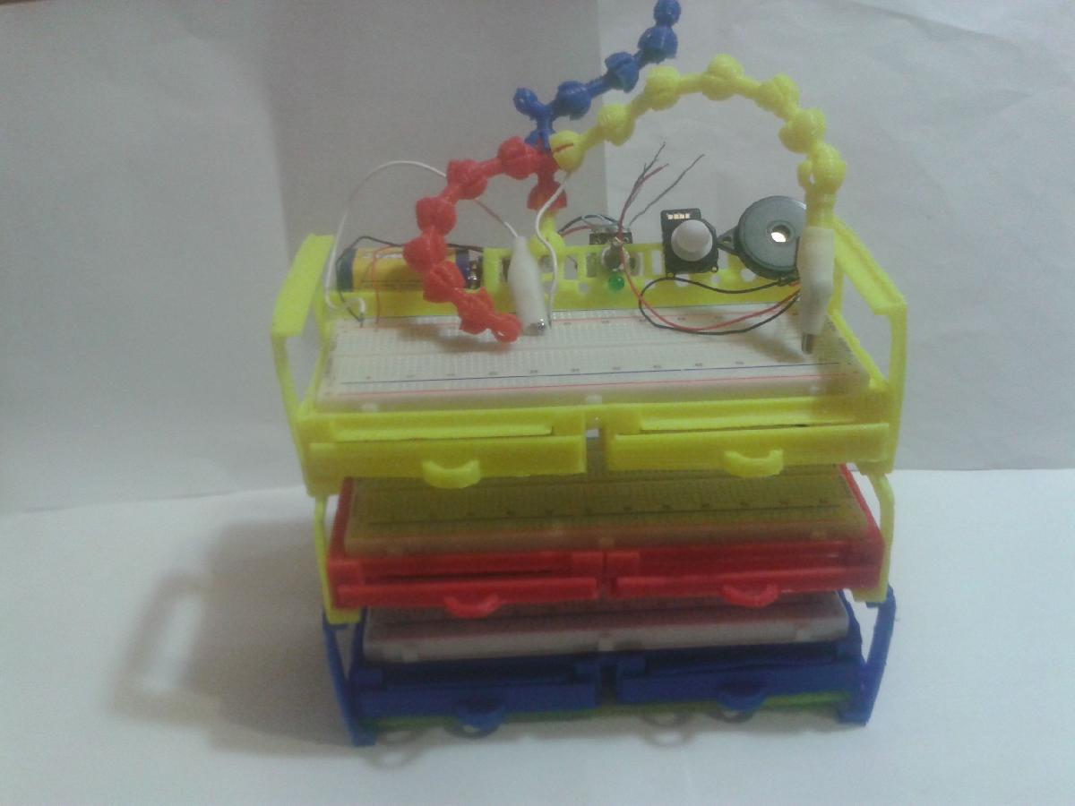 Armario Empilhavel para Placa de Breadboard Eletrica EE   Pecas   Painel de Controle Atualizado e Suporte de Parede do Armario