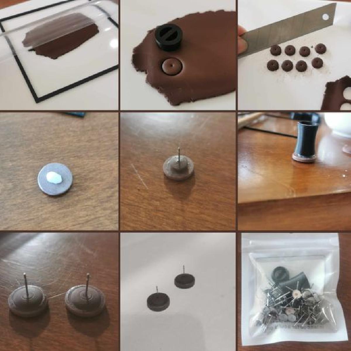 Ferramentas de incorporacao de postes de argila de polimero