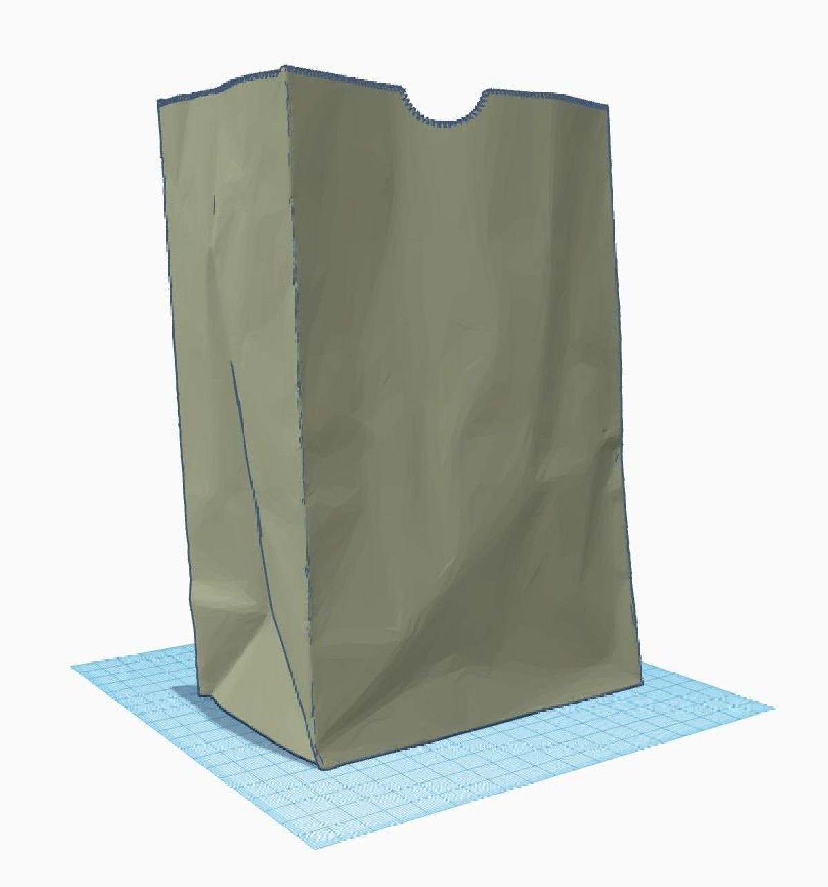 Lancheira de papel pardo