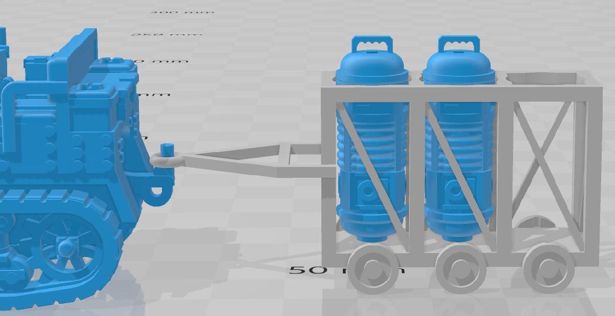 Carrinho de capsulas de energia de plasma Necromunda Hauler WH40k