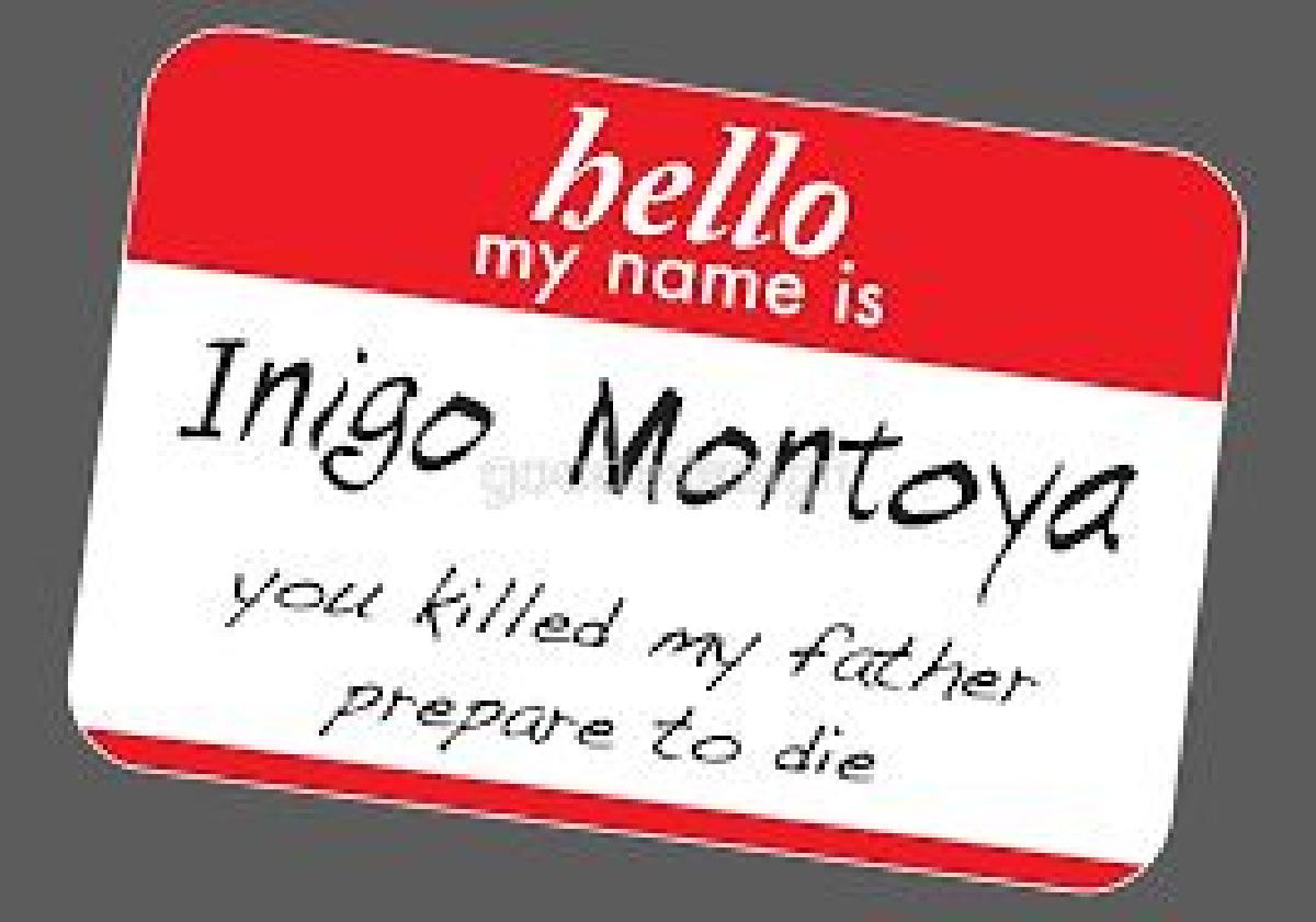 Princesa Noiva Ola Meu Nome E Inigo Montoya