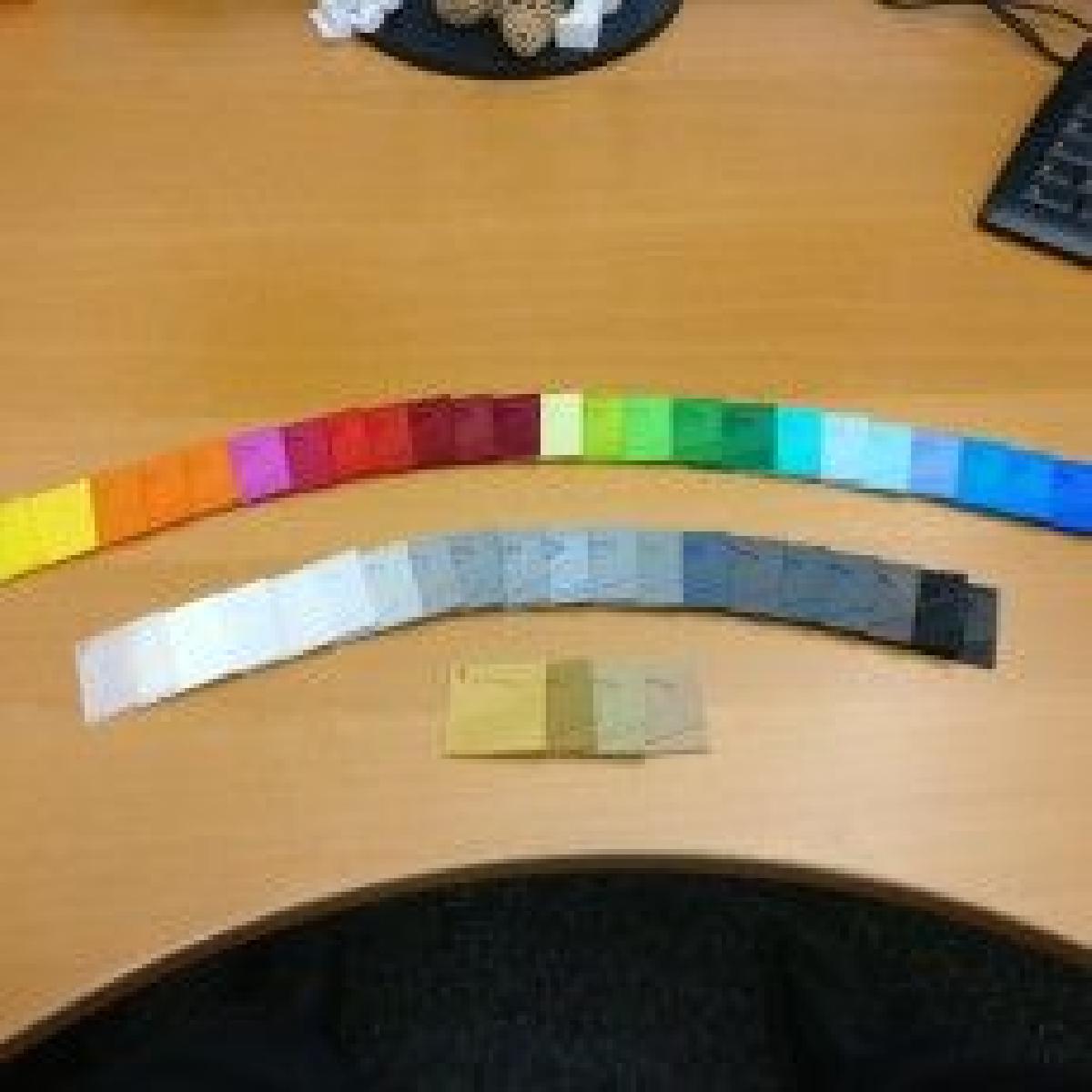 Modelo de amostra Dimis para textura e cor.