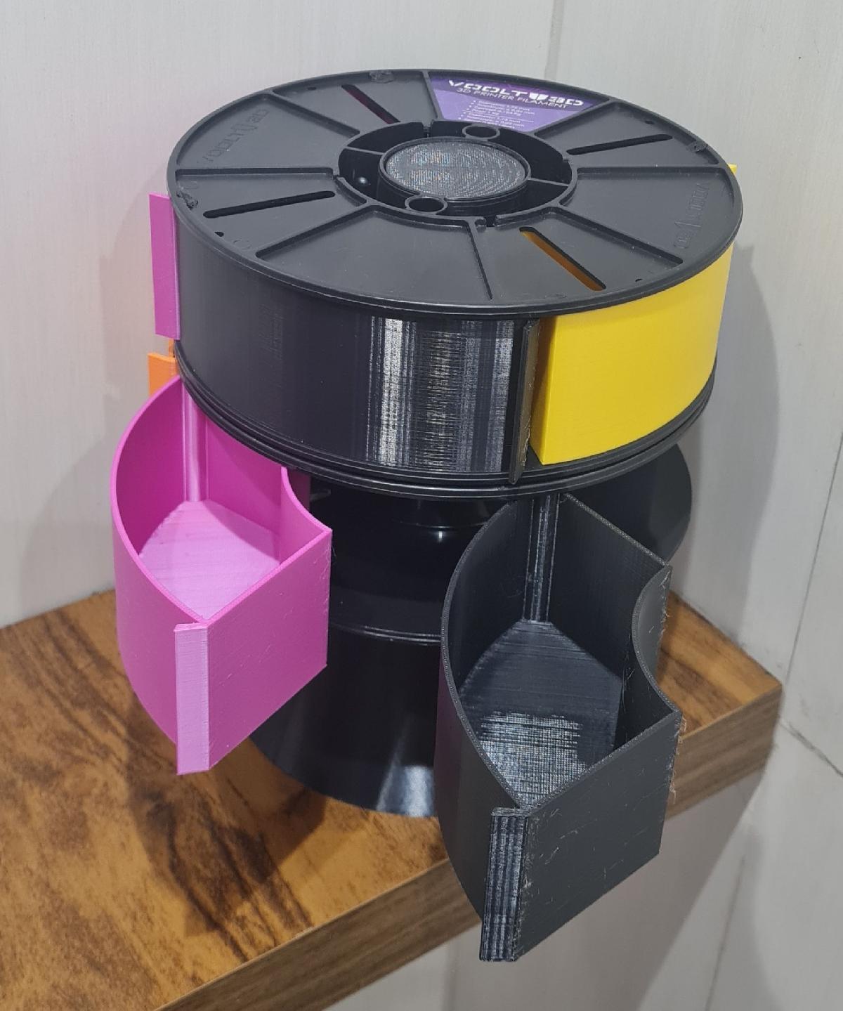 Suporte e gaveta carretel voolt3D