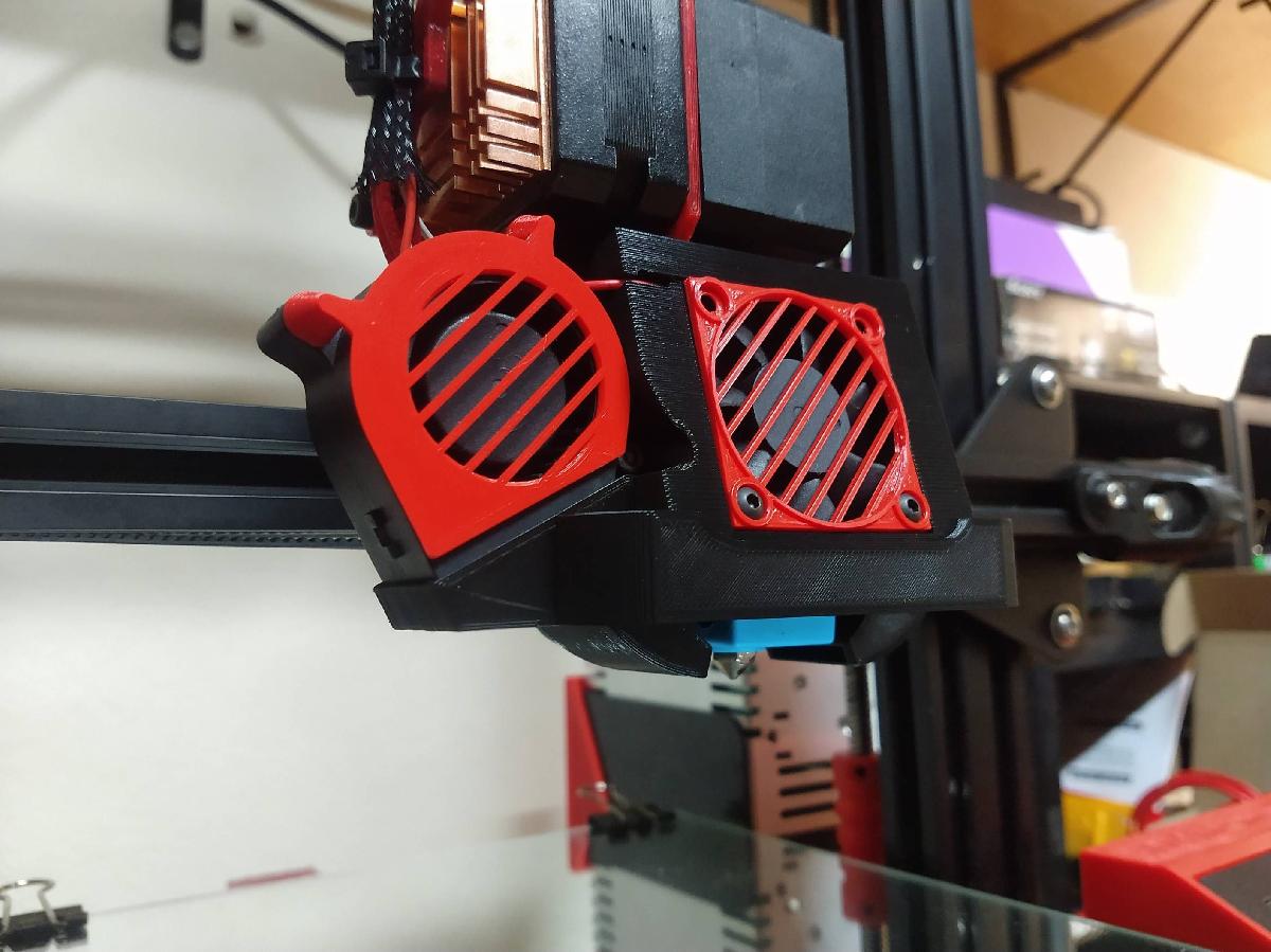 Carcaca do Hotend Creality Ender 3 com ventilador 4020
