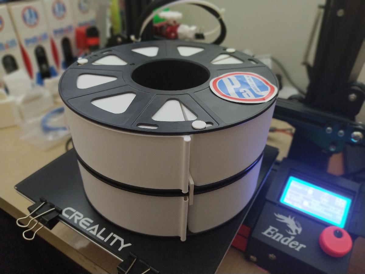 Cajones para rolos/bobinas (suportes de bobina) de filamento Printalot (em modo vaso/espiral)