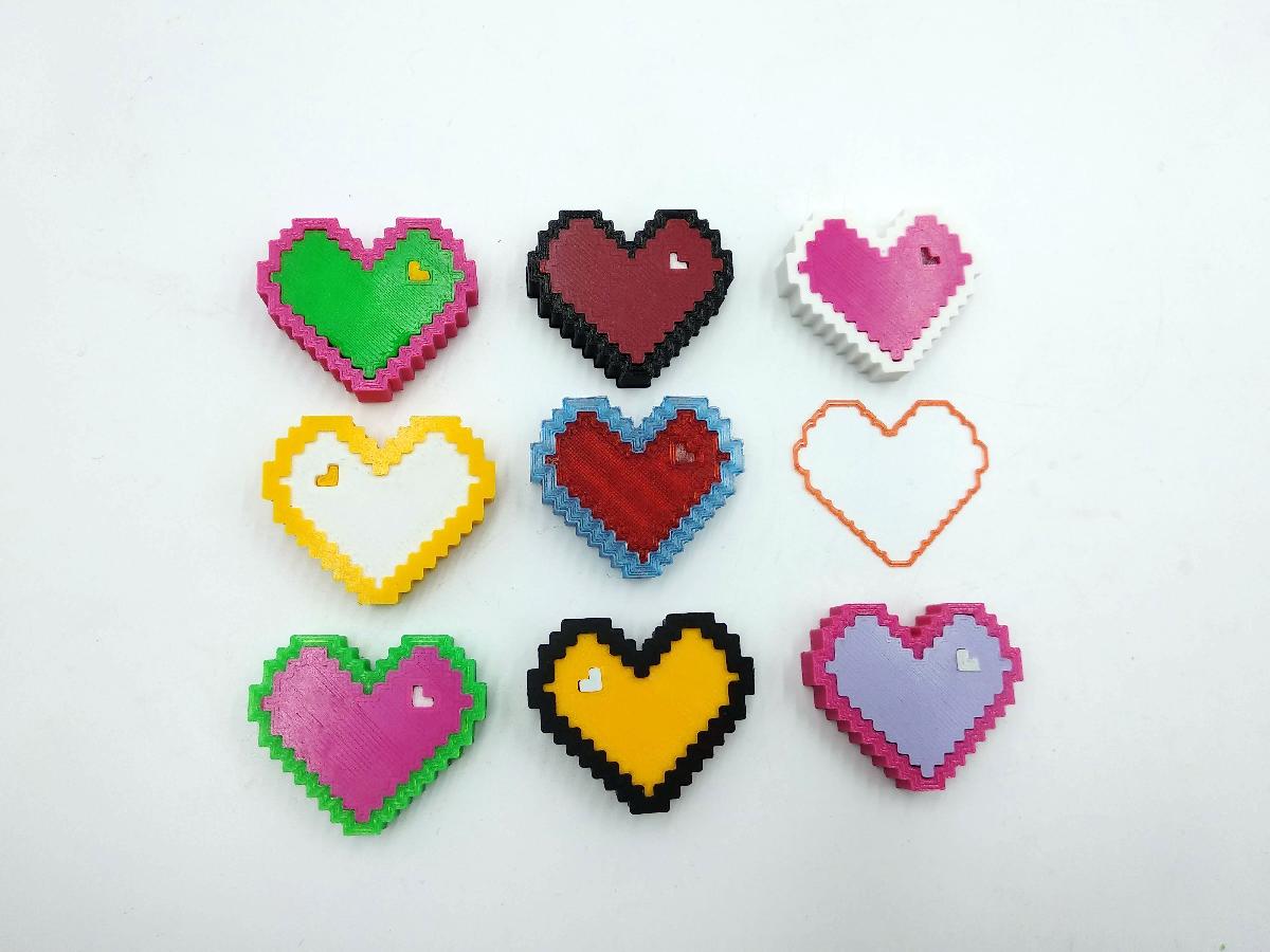 Minecraft heart_Low modelo poli Valentine