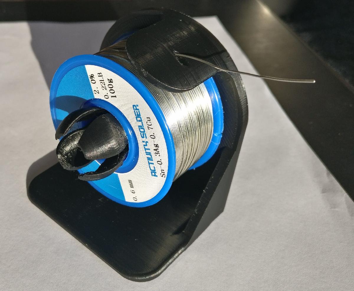 Suporte para carretel de estanho para soldagem