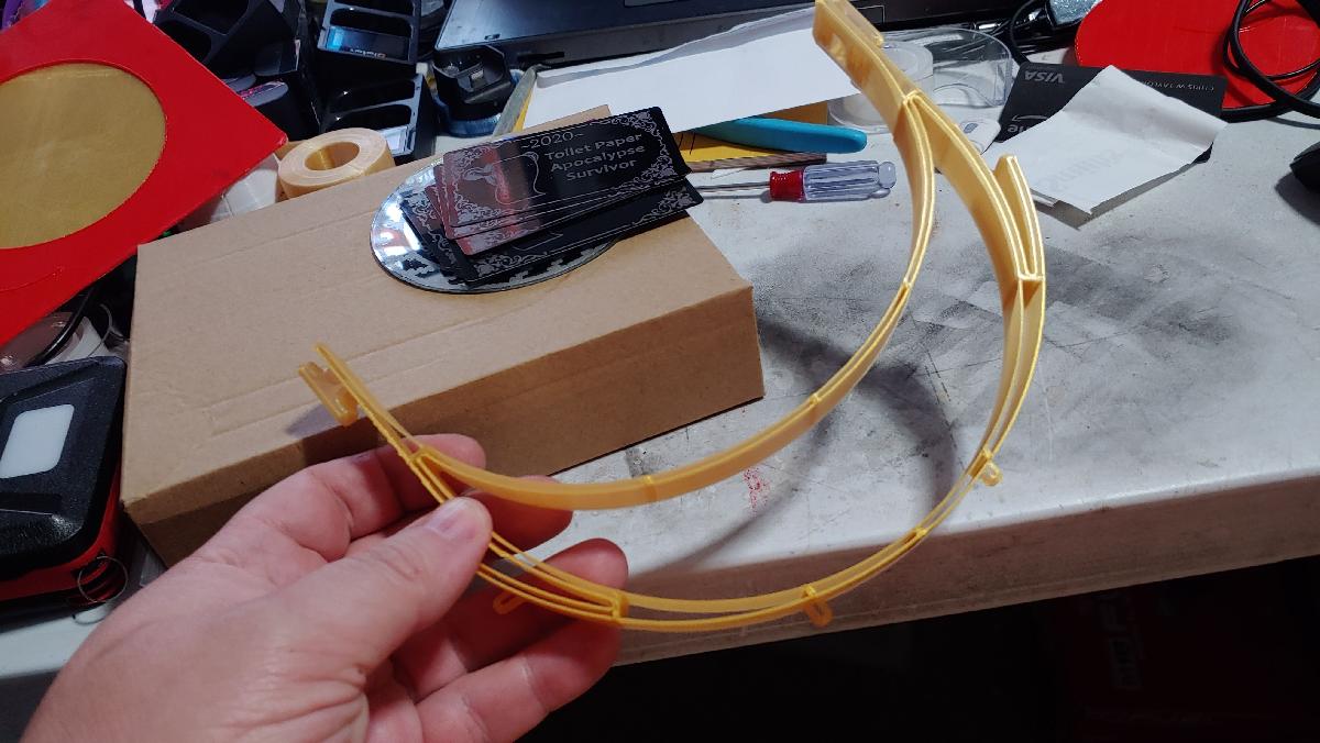 Remix do protetor facial Prusa para impressao em modo vaso rapida e eficiente!