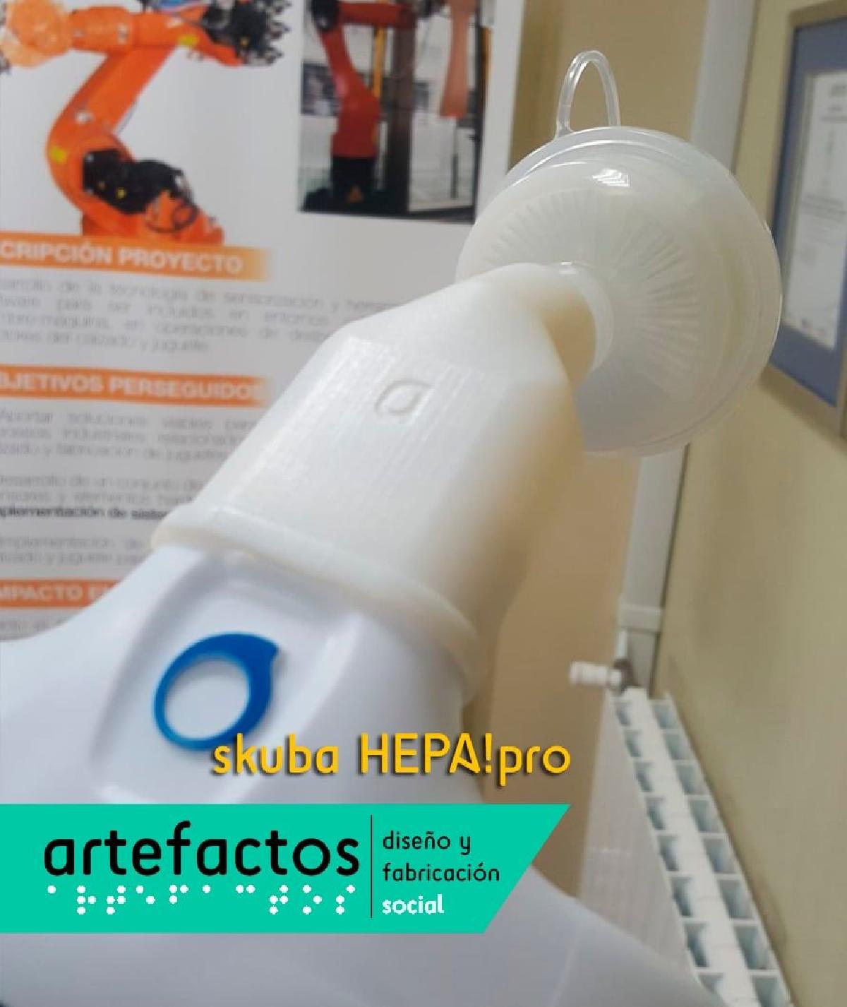 skuba 1pro / adapter para mascara de snorkel