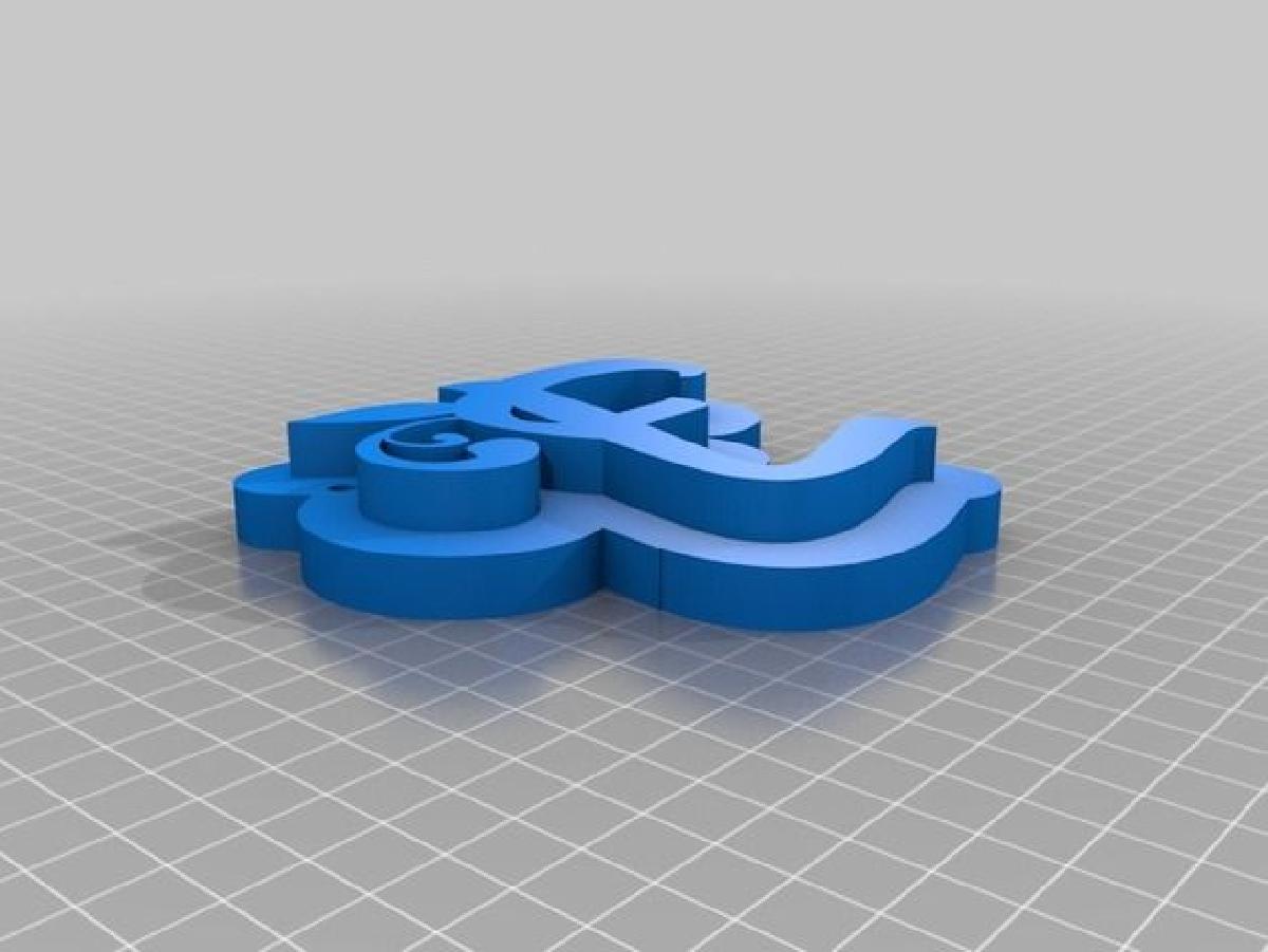 Keychain with Initials of Names
