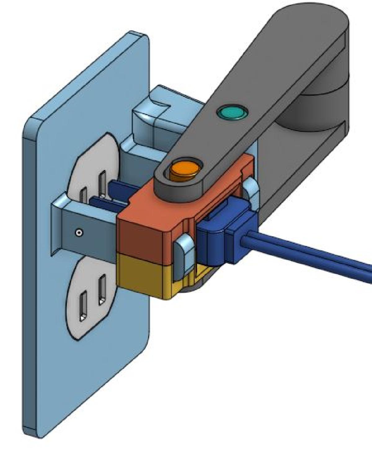Alavanca do plugue eletrico
