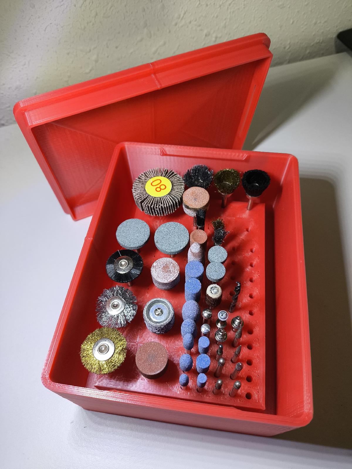 Caixa de brocas para Dremel