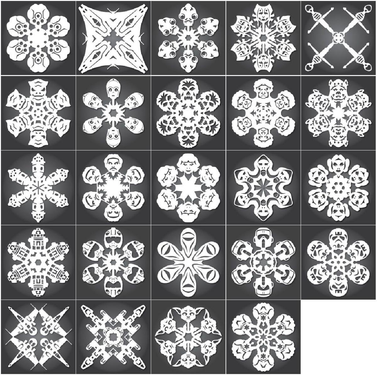 Star Wars Flocos de Neve por Anthony Herrera   2012