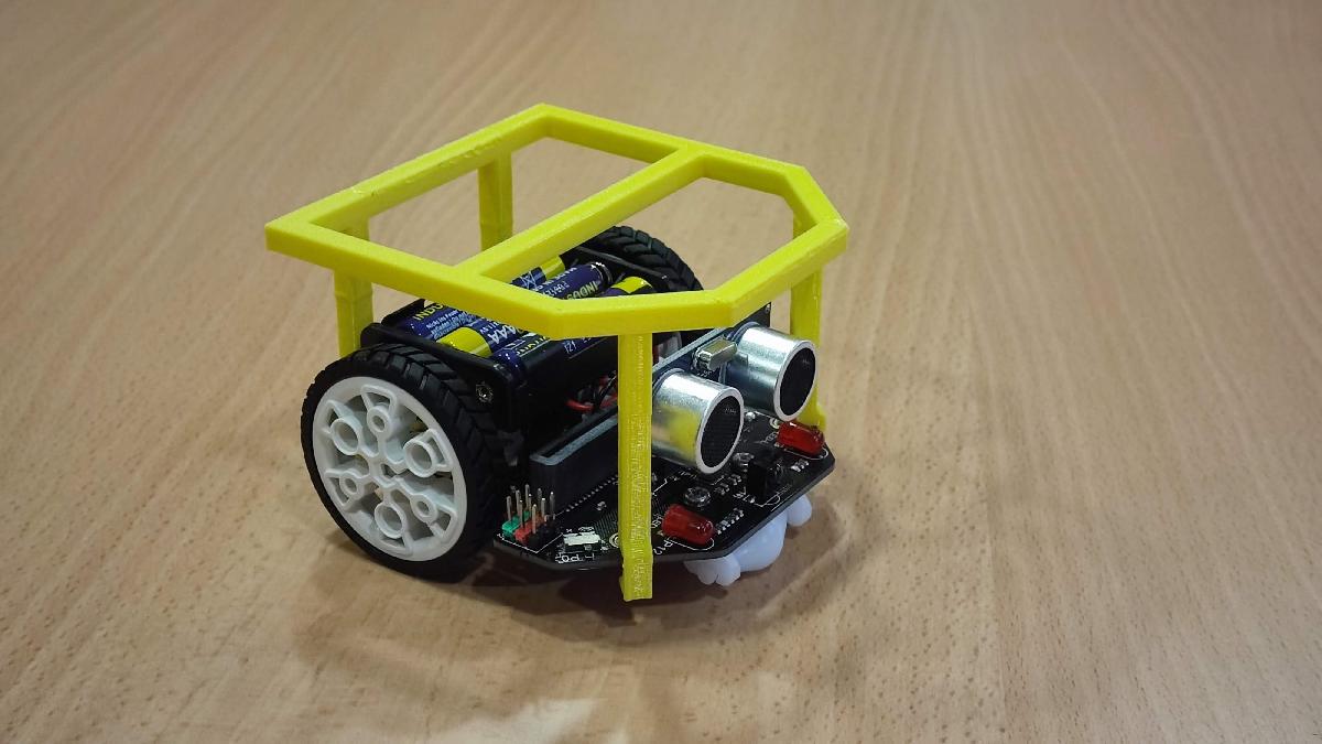 Micro:bit Maqueen Porta objetos Baca Roof
