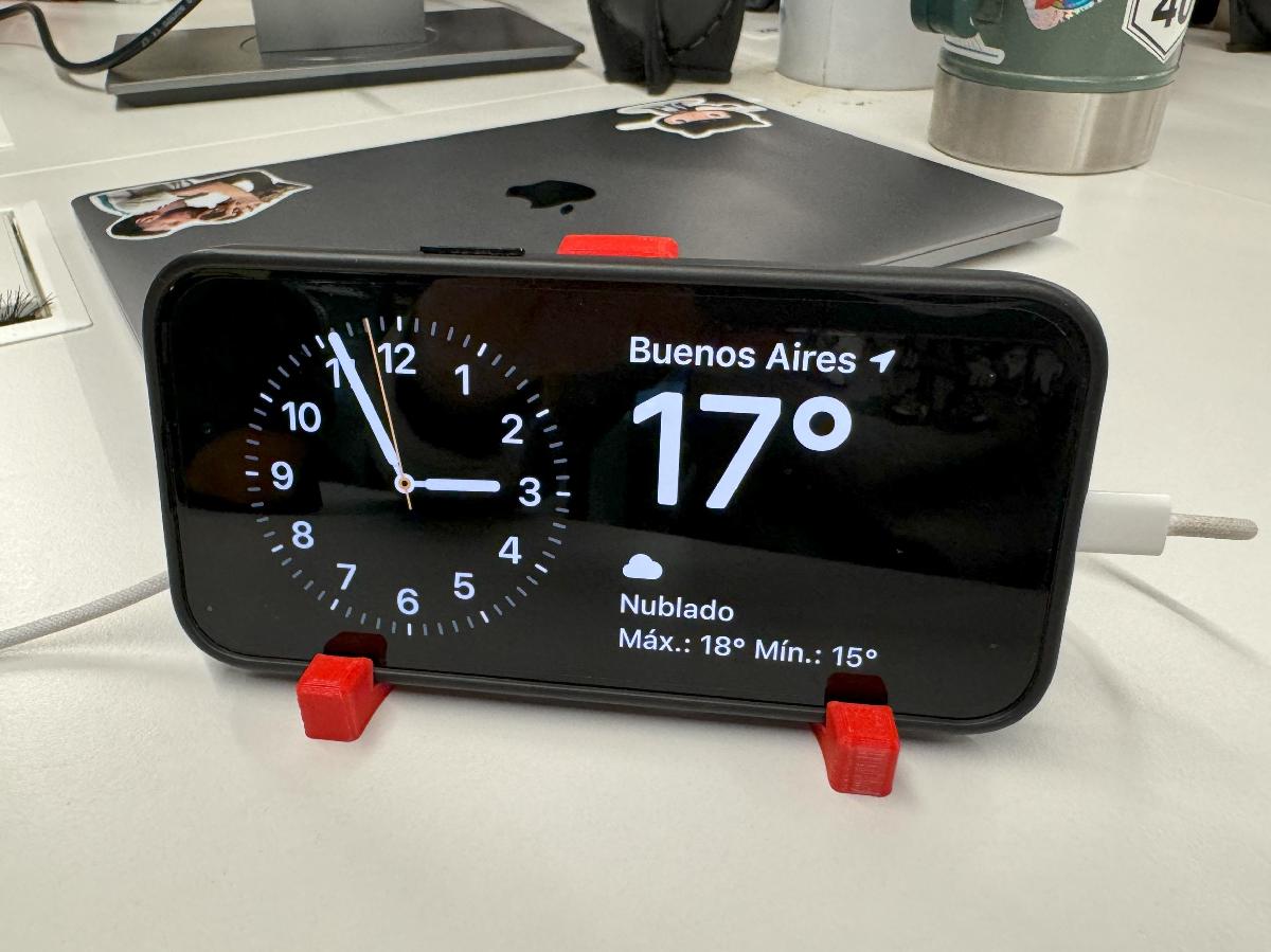 Suporte horizontal minimalista para iPhone (smartphone)