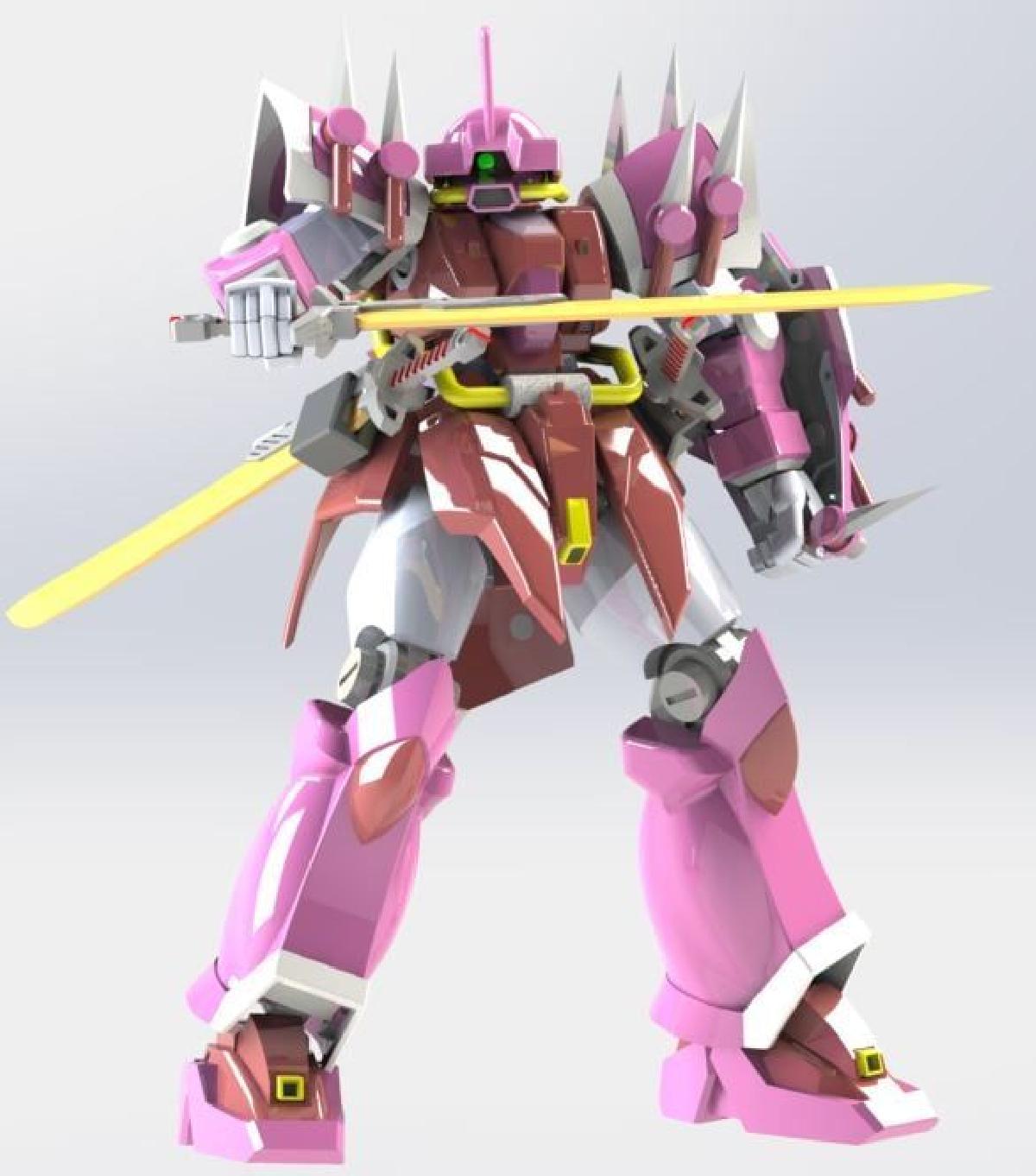 1/144 MS 08TX/S Efreet Schneid (versao UC) [Modelo Gundam]     Versao concluida