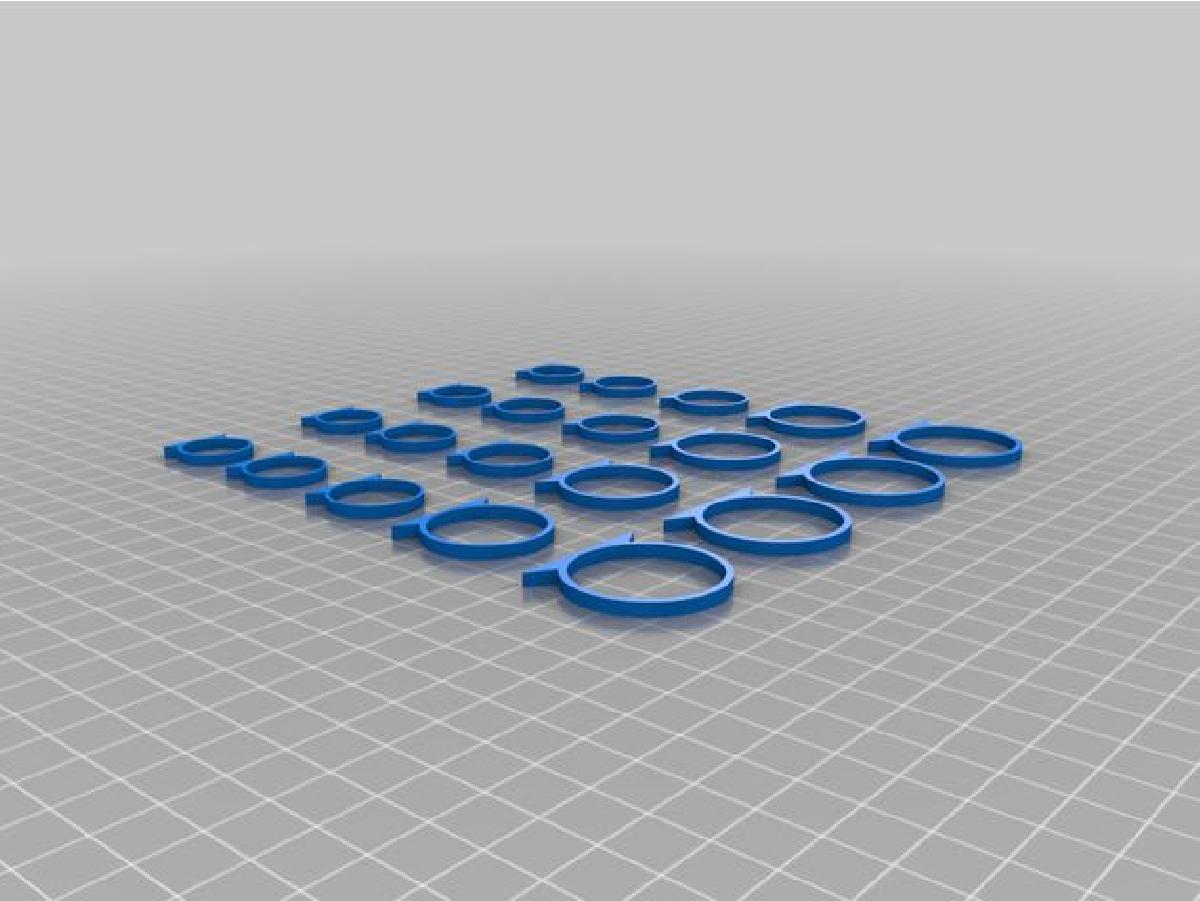 5X4 SUPORTES PARA TUBOS DE 16, 18, 20, 25 E 30 MM