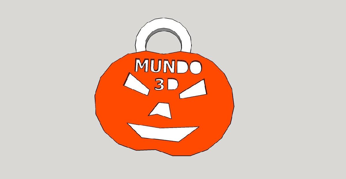 Chaveiro Mundo 3D Halloween