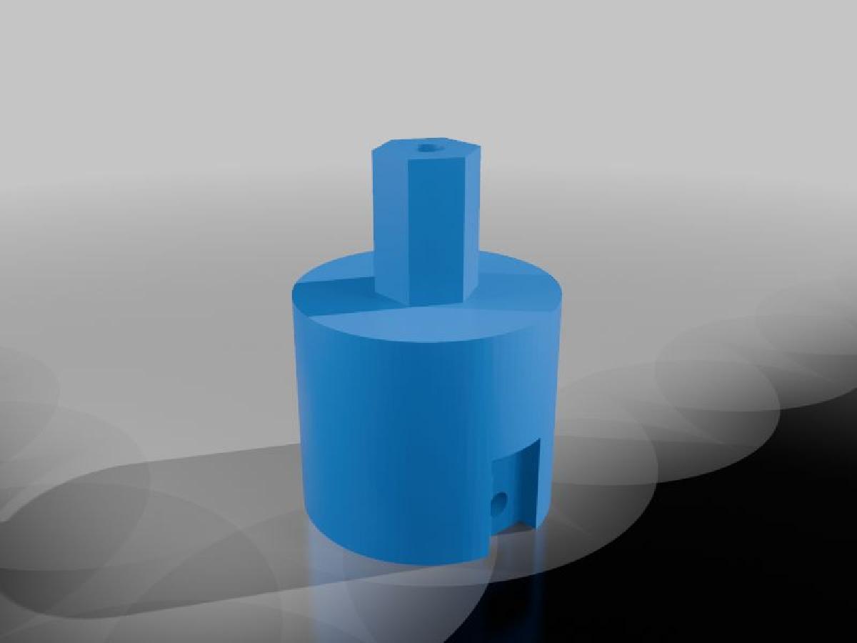 Acoplador para Motor NEMA e Rodinha de Robo