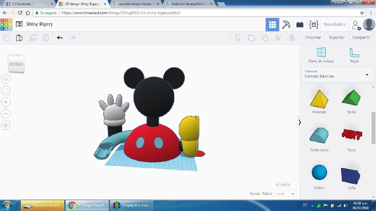 A casa do Mickey Mouse.