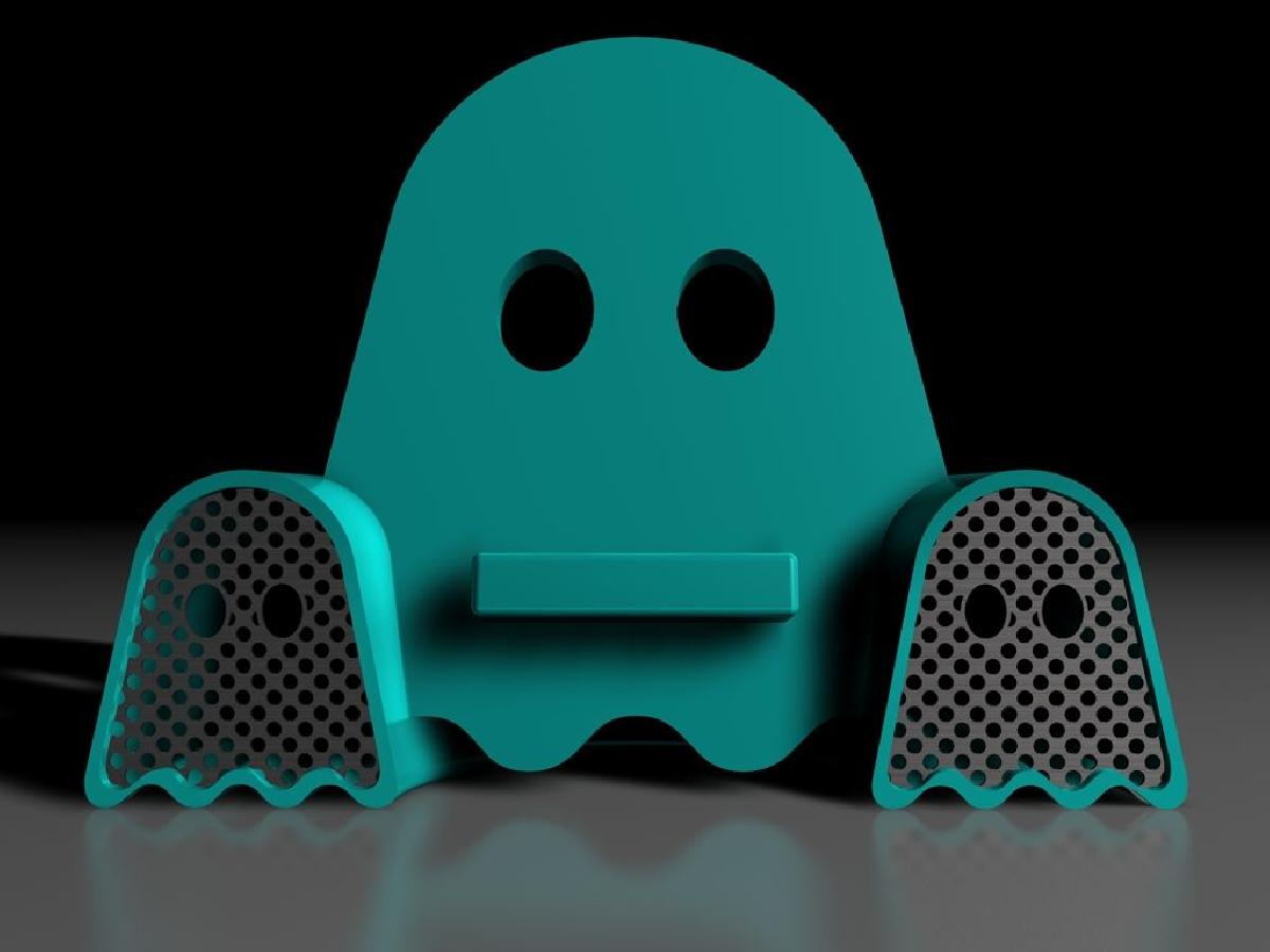 #GhostlyVinyl Suporte amplificador para telefone atualizado