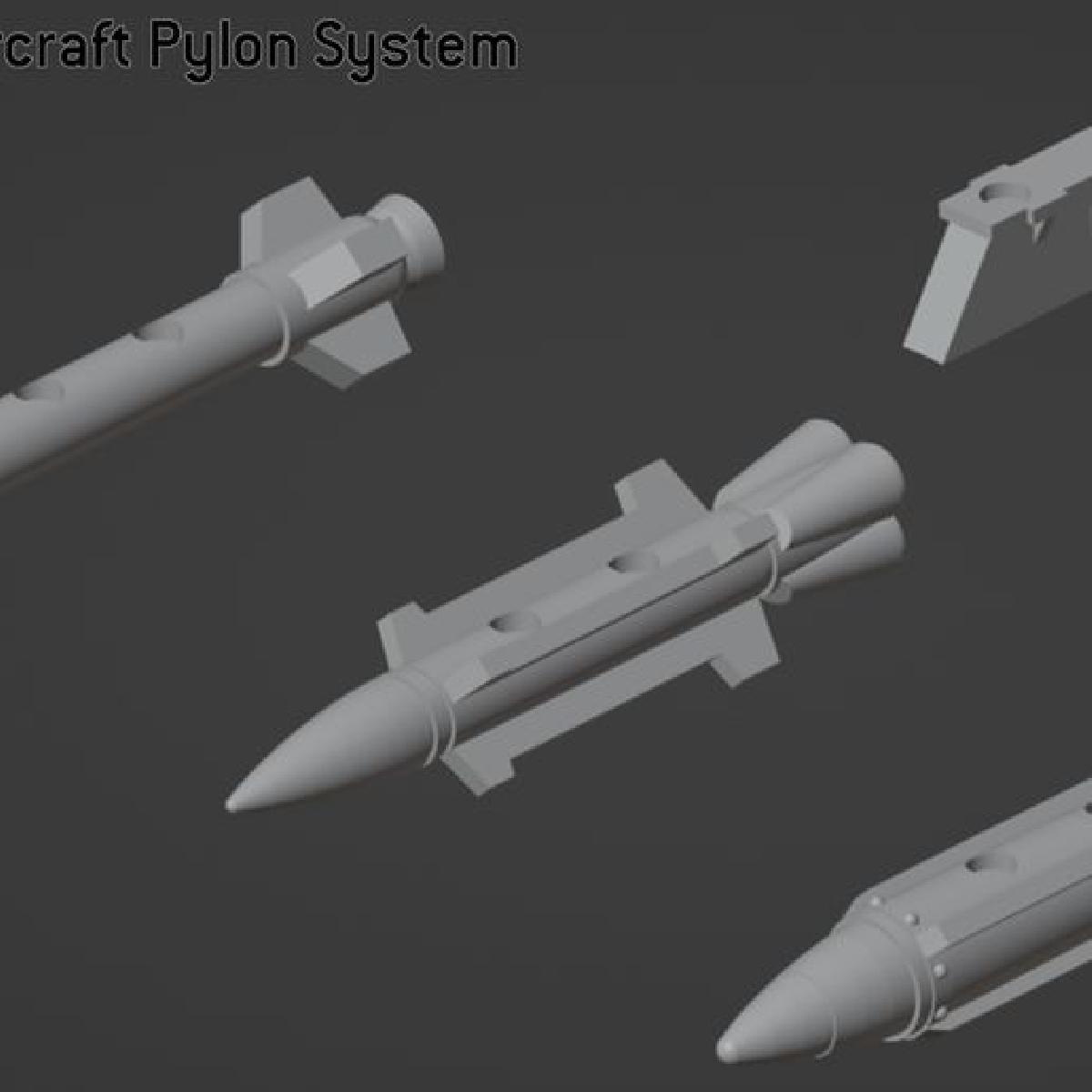 Sistema de Pylon de Aeronave   Marinha Grimdark