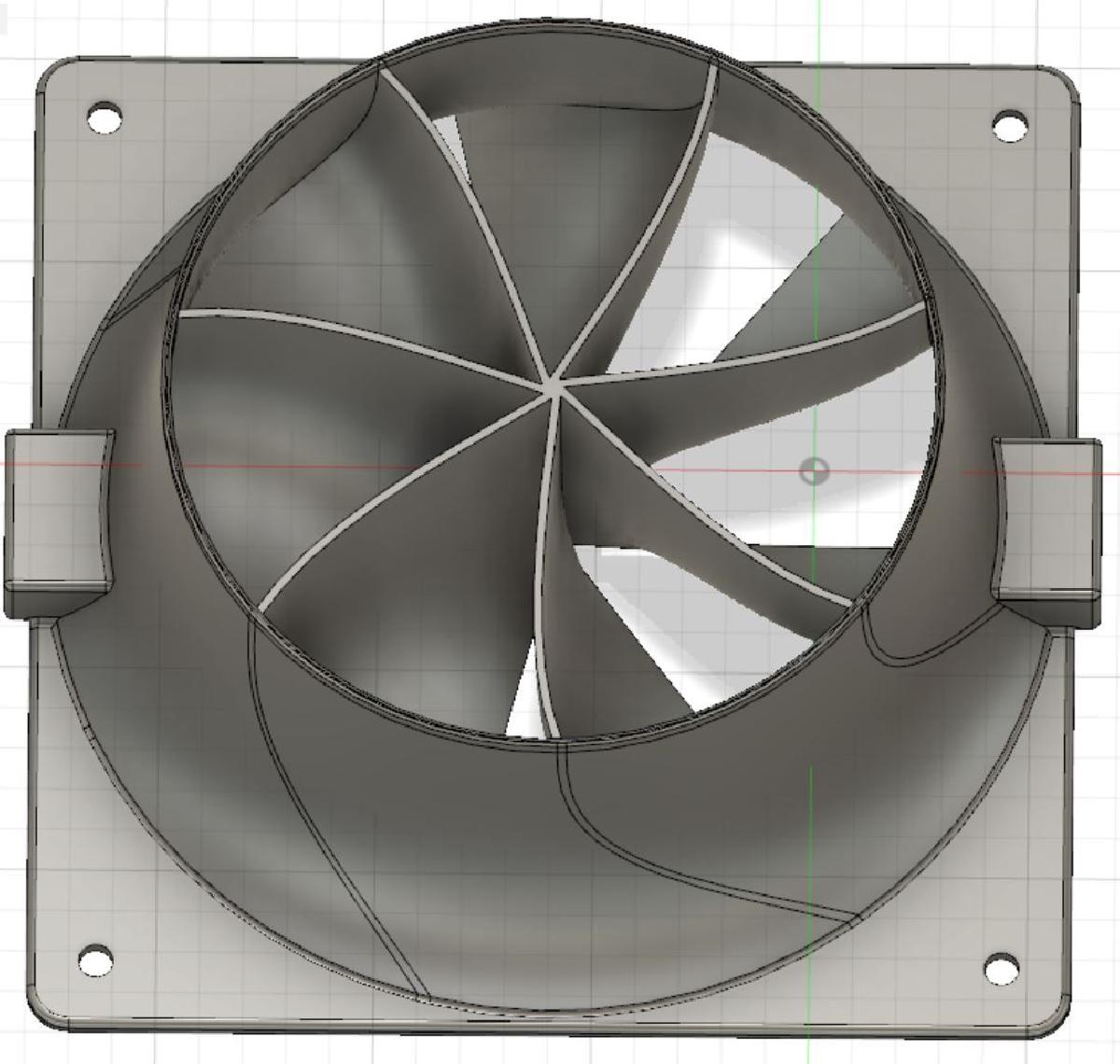 Duto de Ventilador de Fluxo Laminar de 120 mm