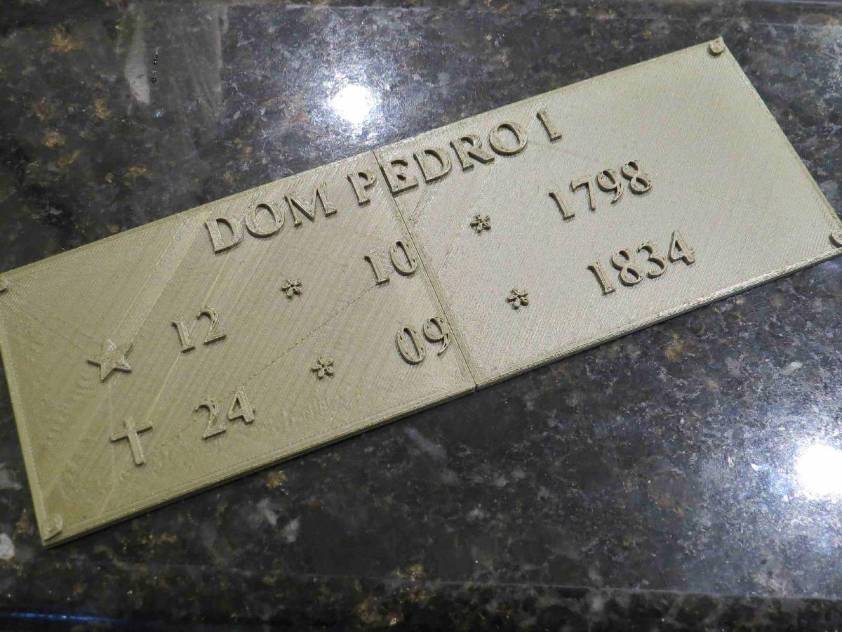 Placa de Lapide   Impressao 3D