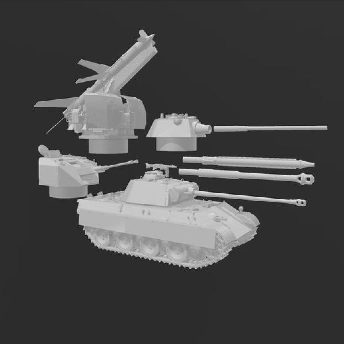 Pantera e Flakpanzer V para Guerra de Poeira 1947