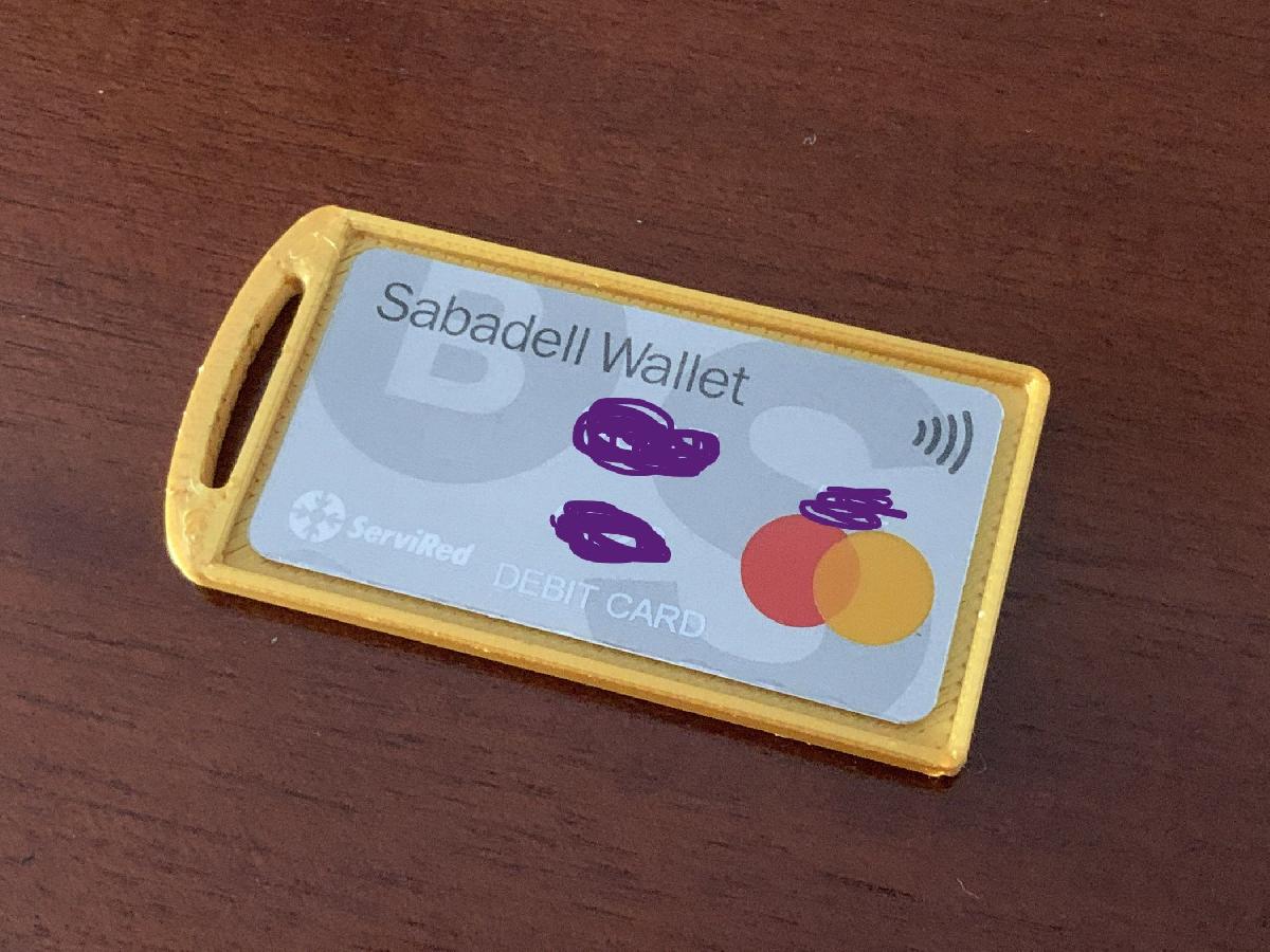 Chaveiro cartao de pagamento NFC