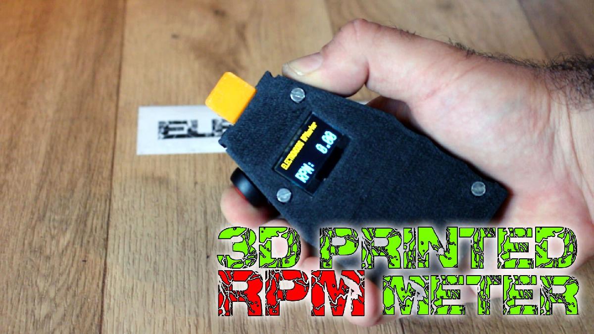 Medidor de RPM impresso em 3D com Arduino