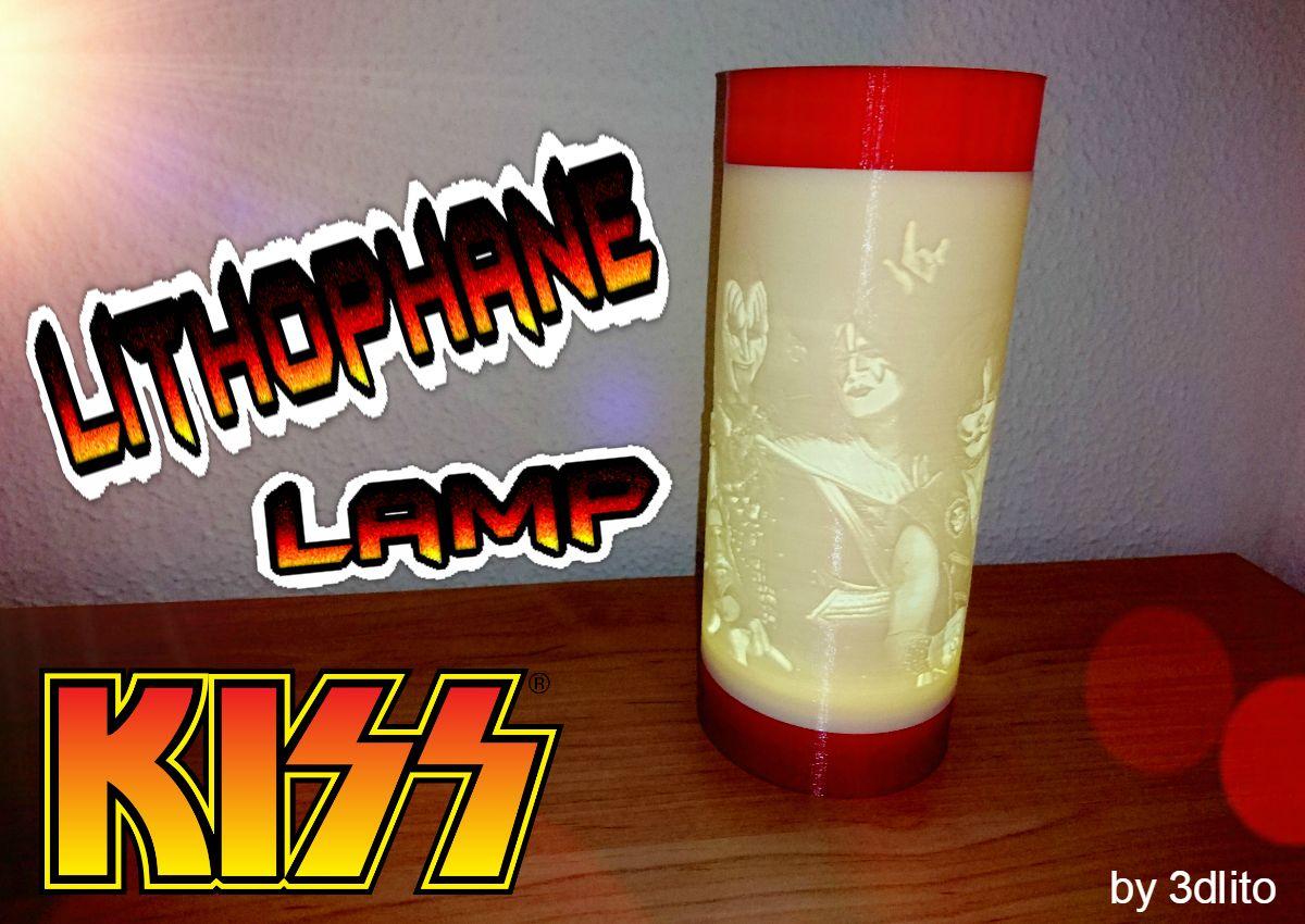Lampada kiss litografia