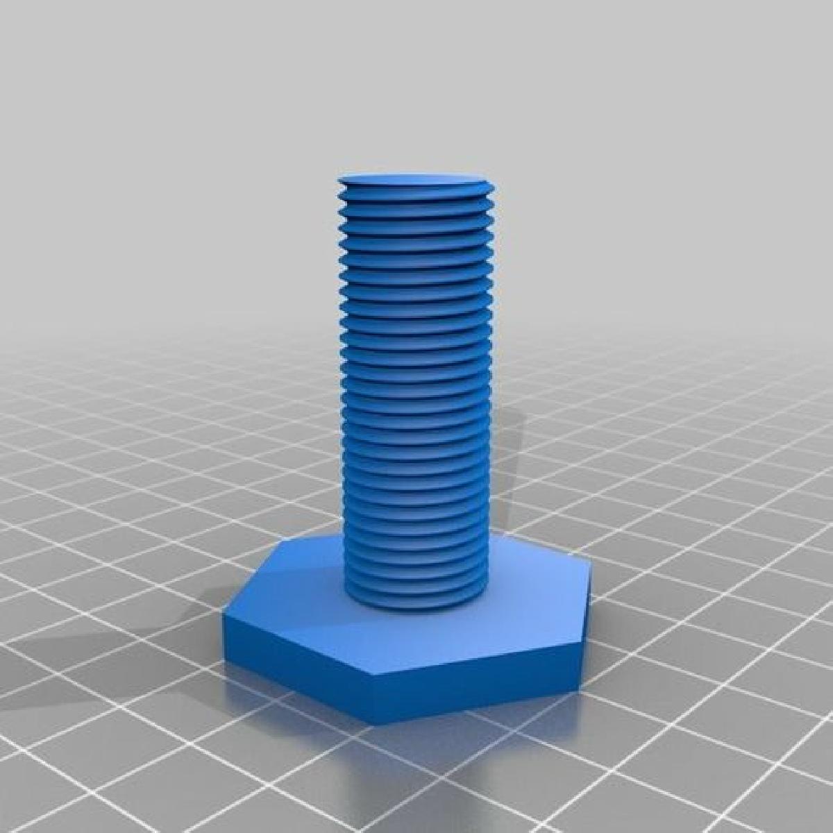 Parafuso e porca M15 e chapa