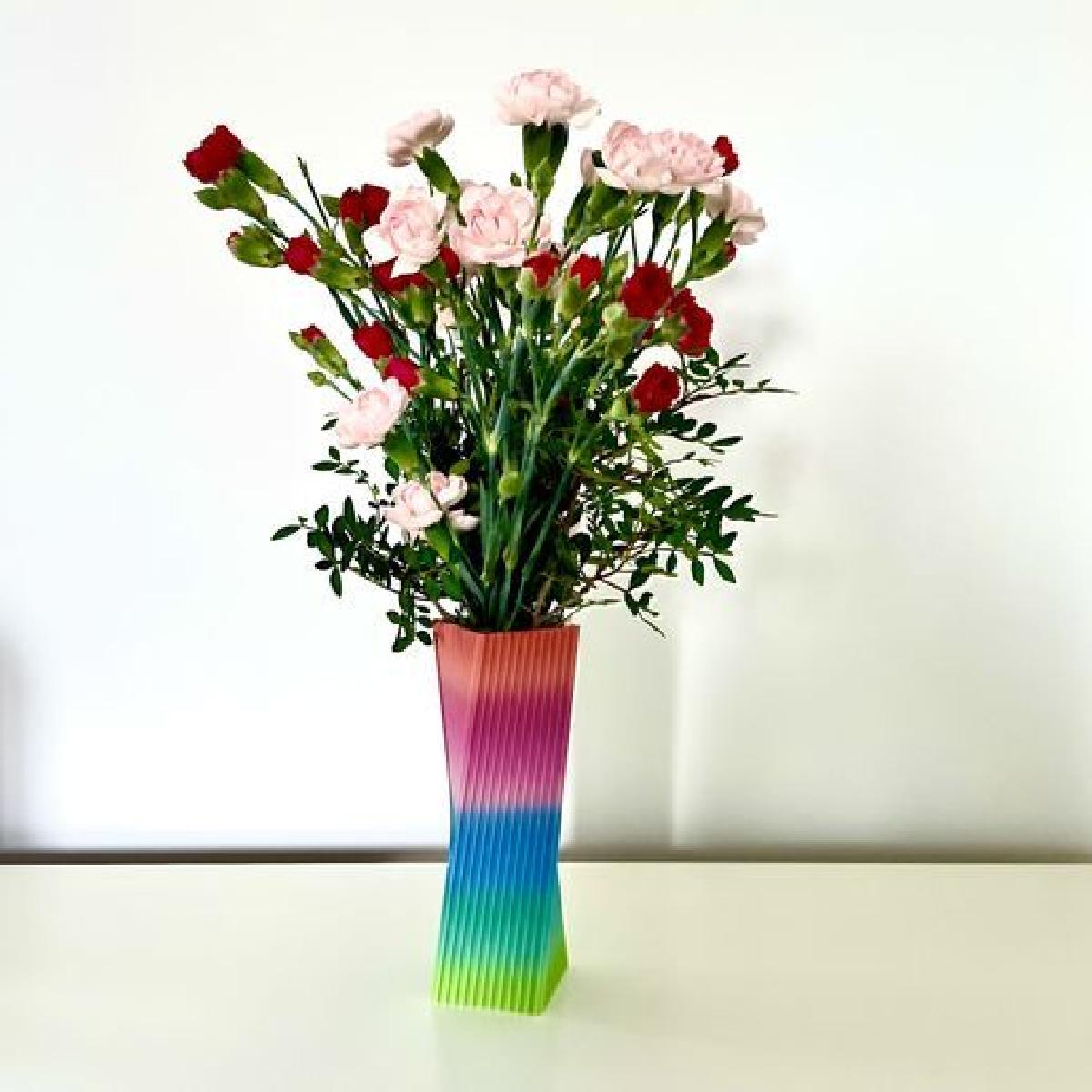 Vaso Arco iris para o Dia das Maes