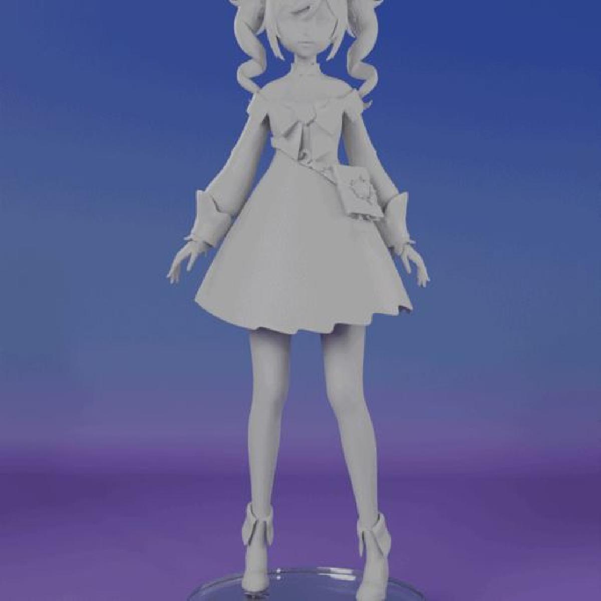 BARBARA PEGG | GENSHIN IMPACT | FIGURINHA IMPRESSAVEL EM 3D