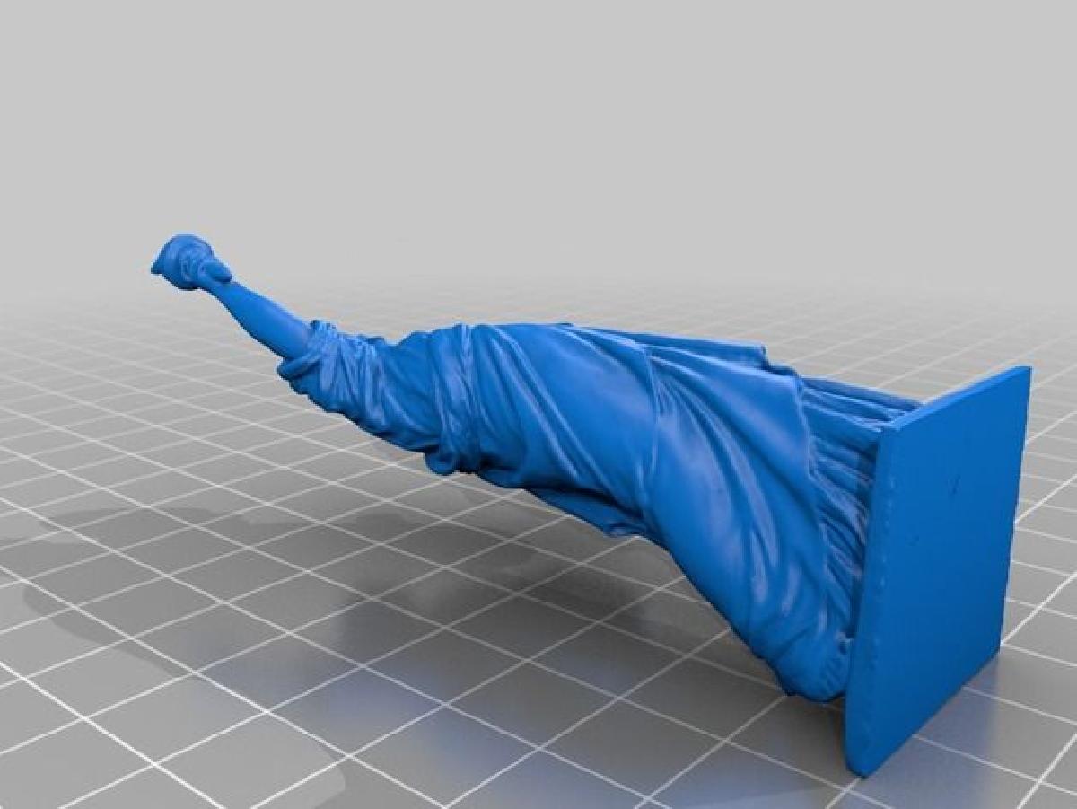 Modelo da Estatua da Liberdade em bronze do seculo XIX