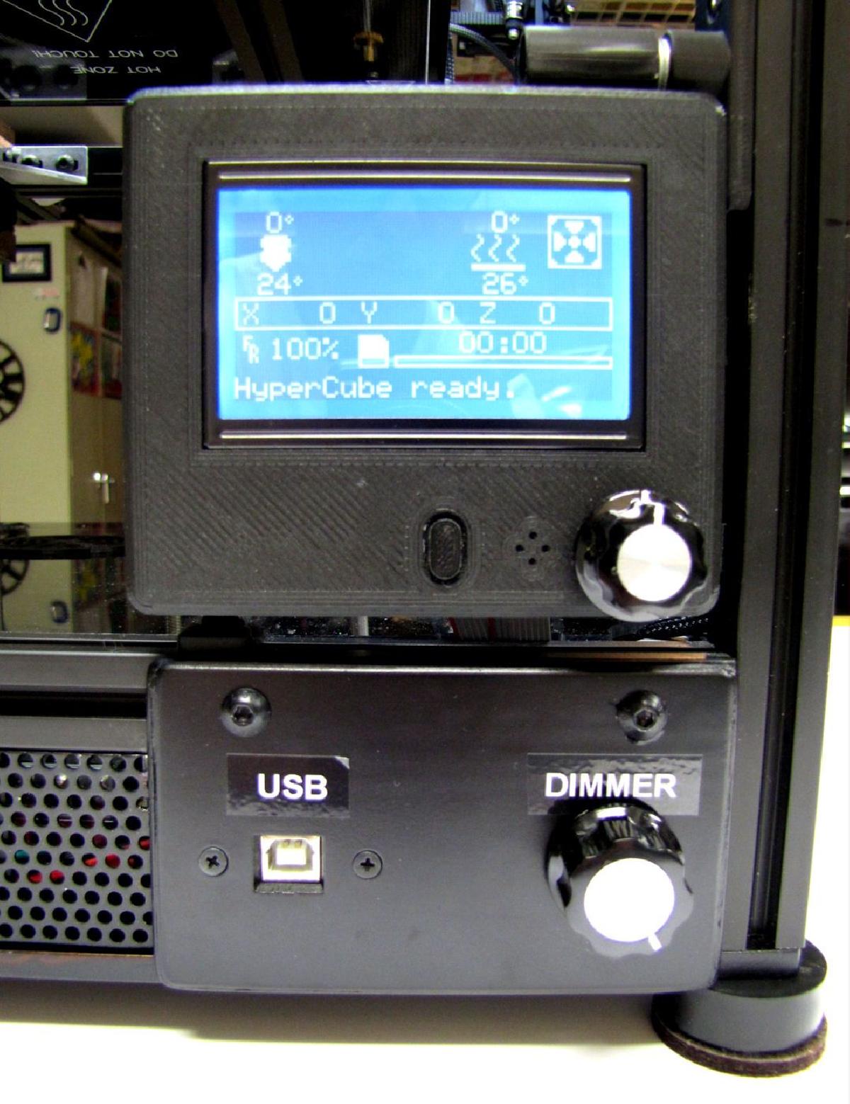 Suporte USB e Dimmer HyperCube