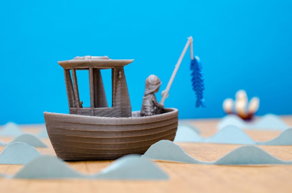 LEO, o pequeno barco de pesca (banco visual)
