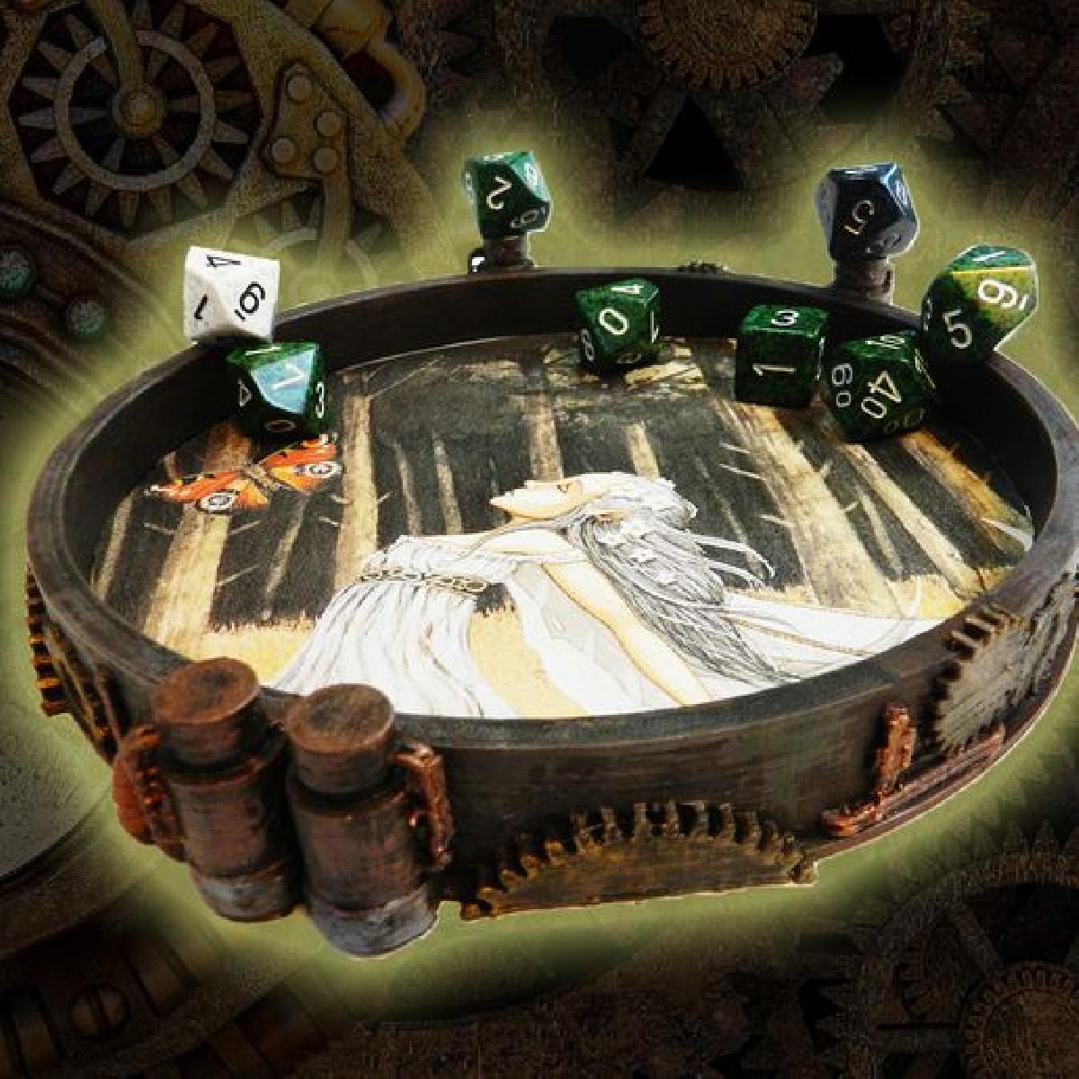 Tabuleiro para Dados Steampunk