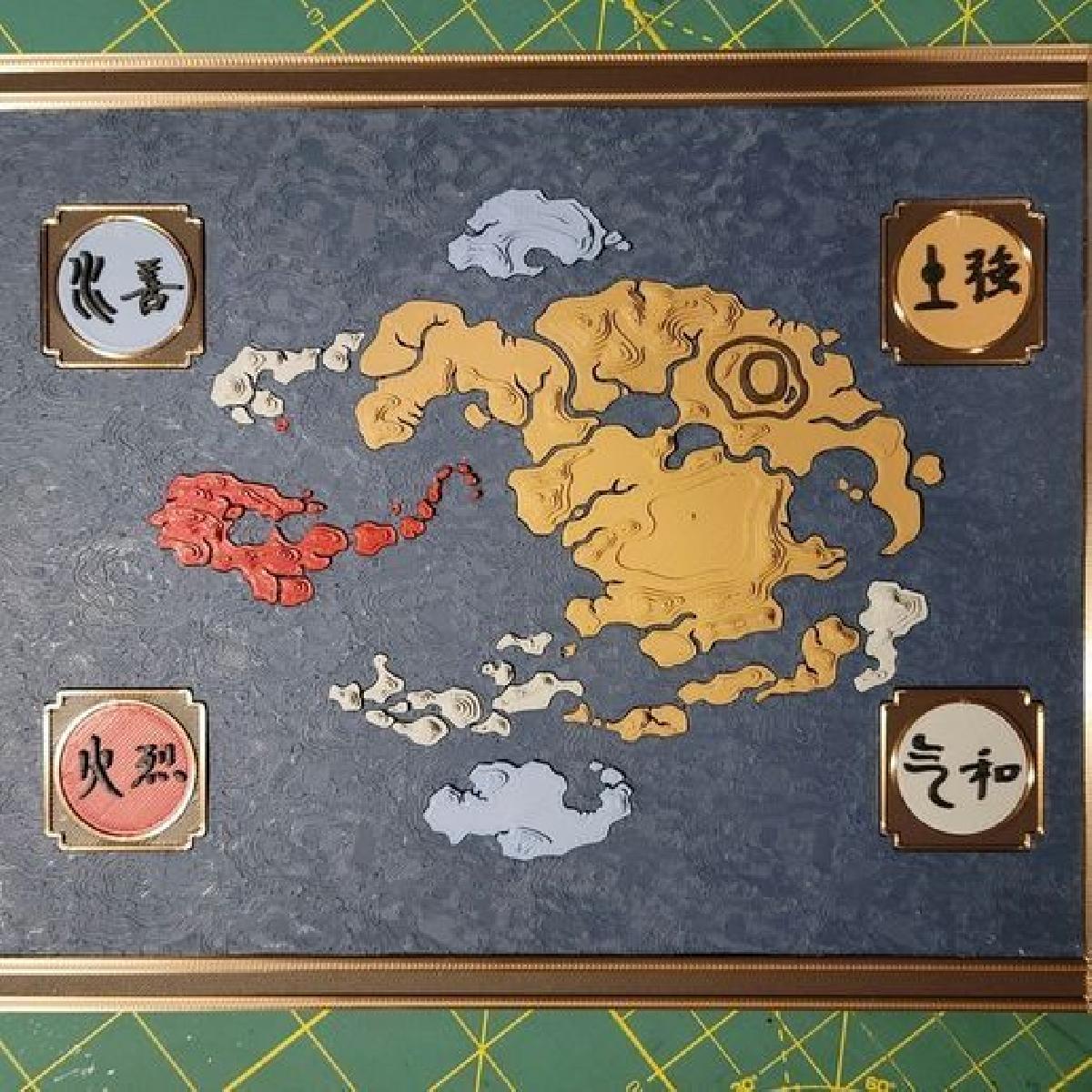 Avatar: A Lenda de Aang Mapa Topografico