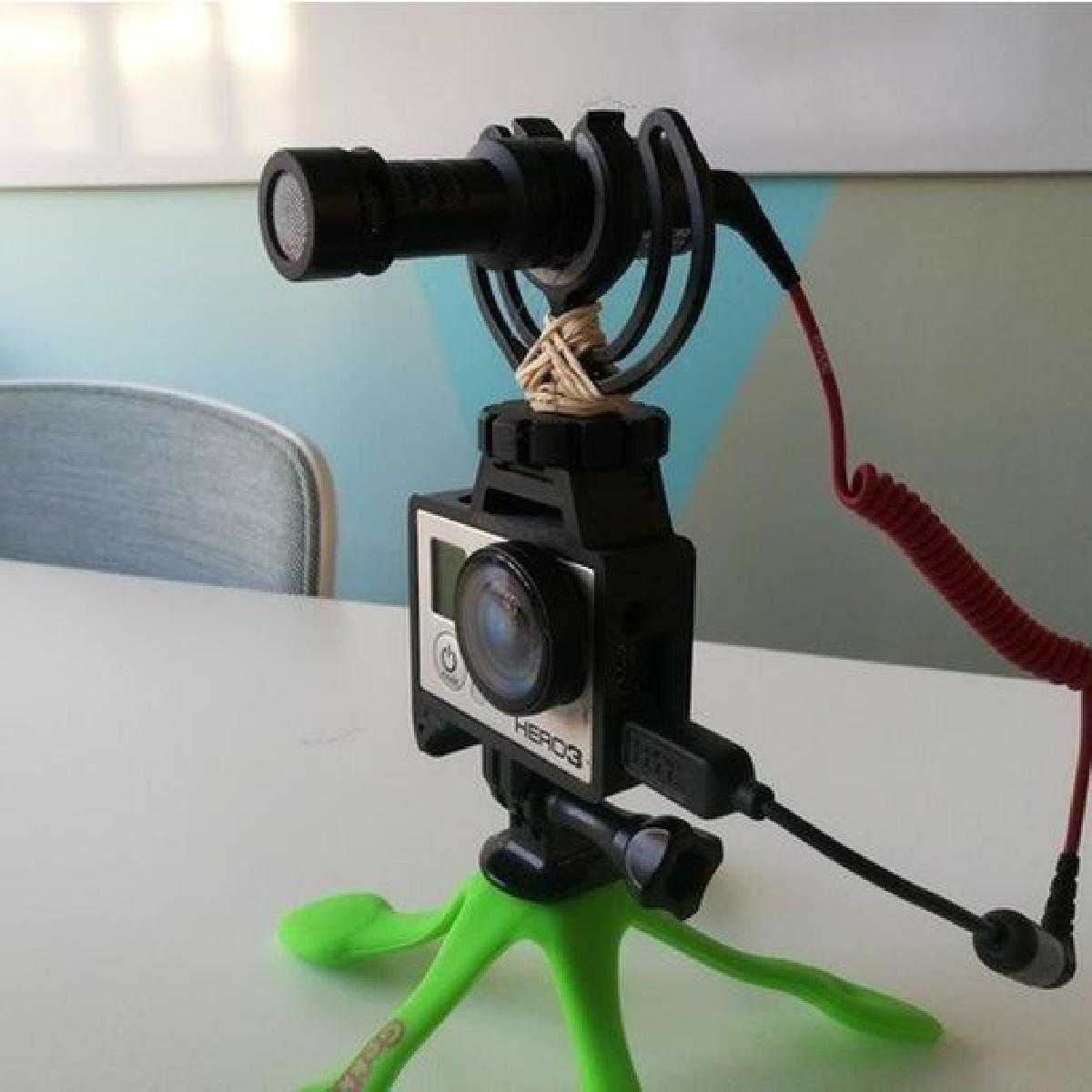 Estrutura GoPro Hero com suporte para sapata quente