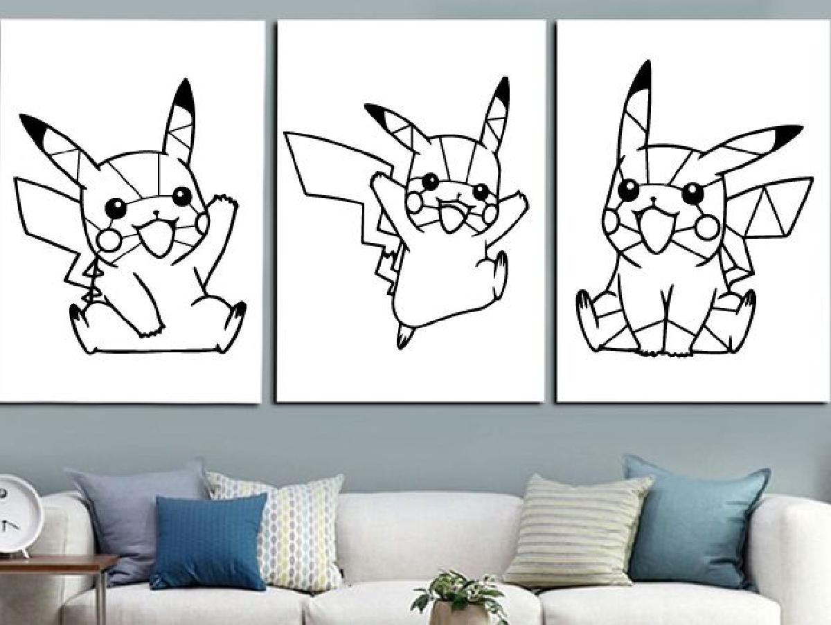Decoracao de Pokemon Pikachu (sem suporte necessario)