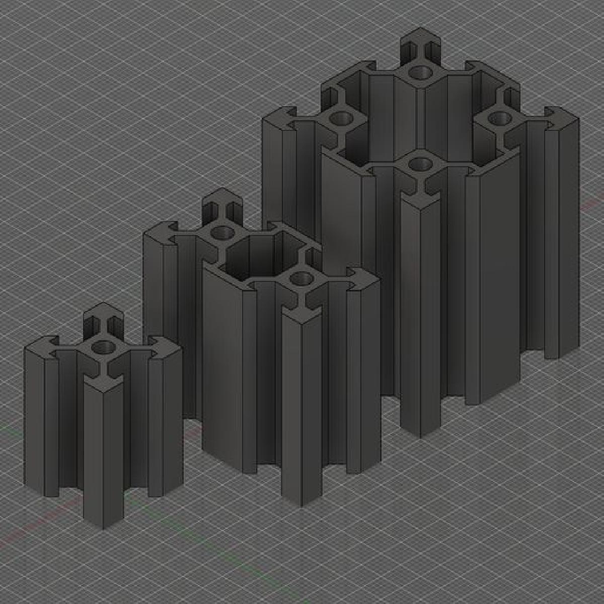 Perfis de Aluminio V Slot (.DWG)